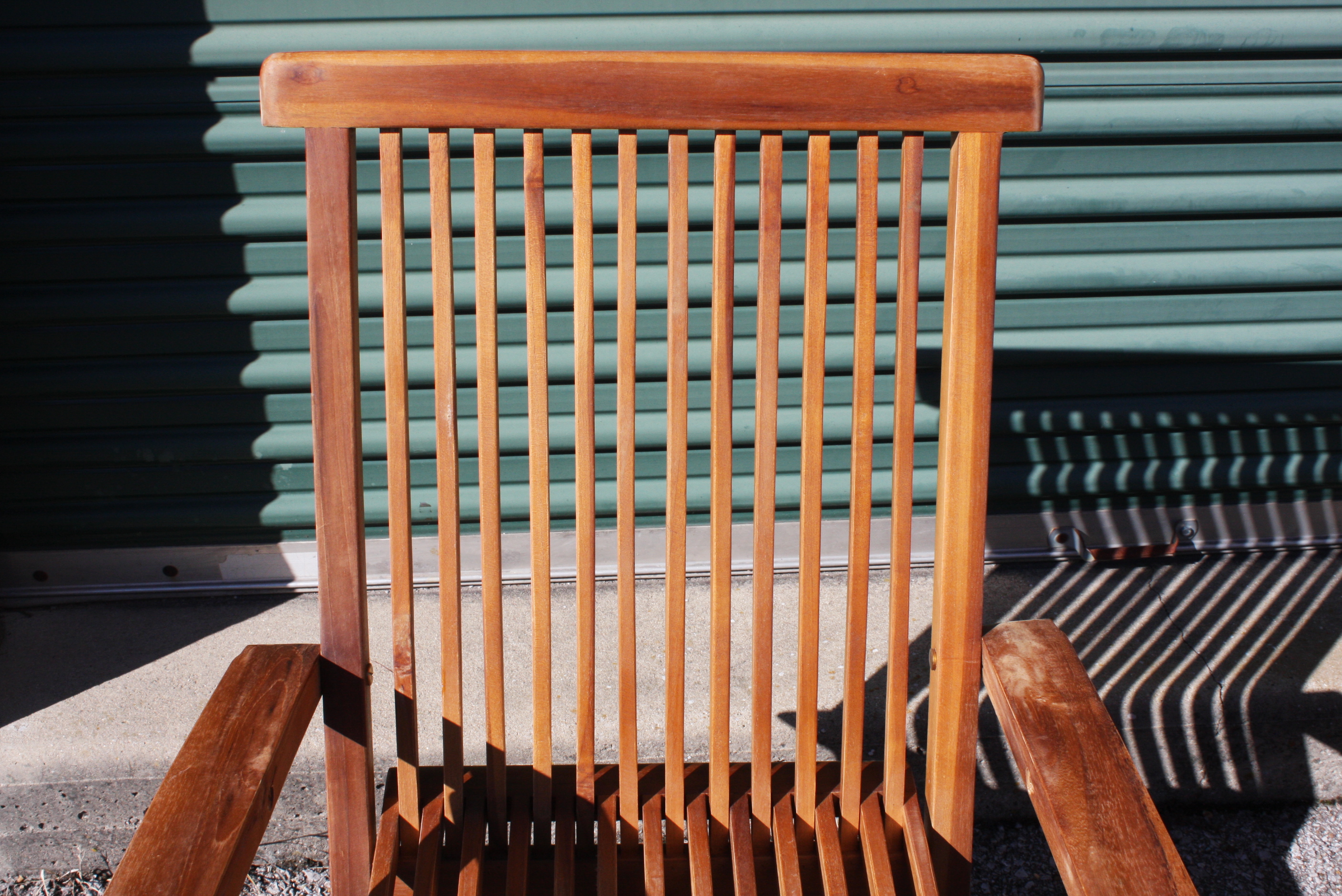 Set of Eleven Teak Folding Chairs