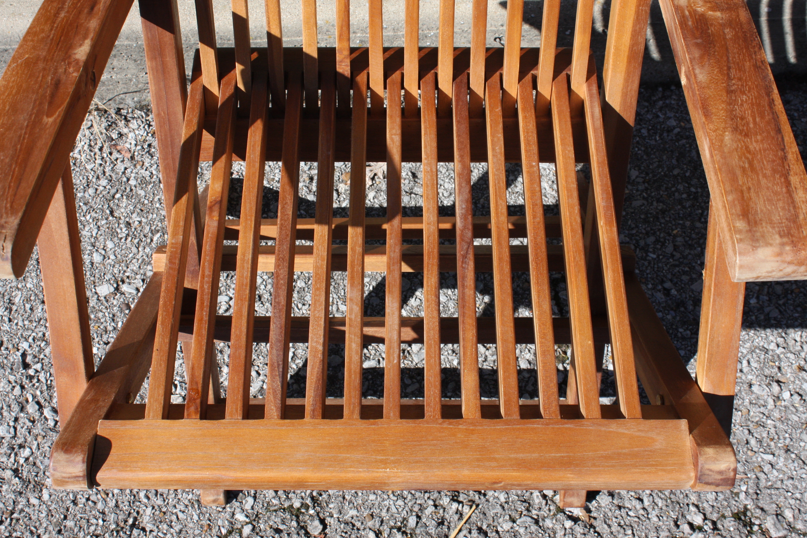 Set of Eleven Teak Folding Chairs
