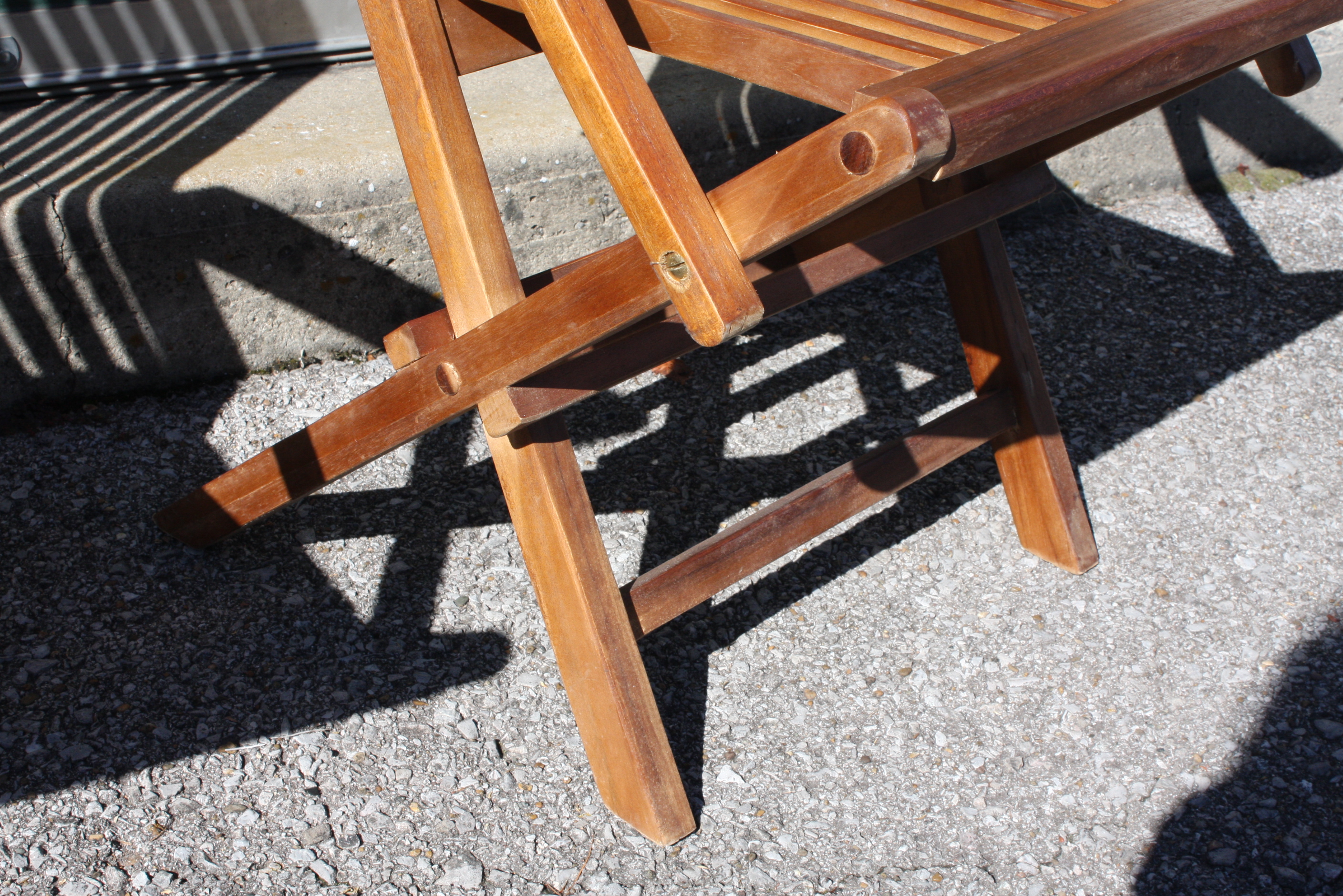 Set of Eleven Teak Folding Chairs
