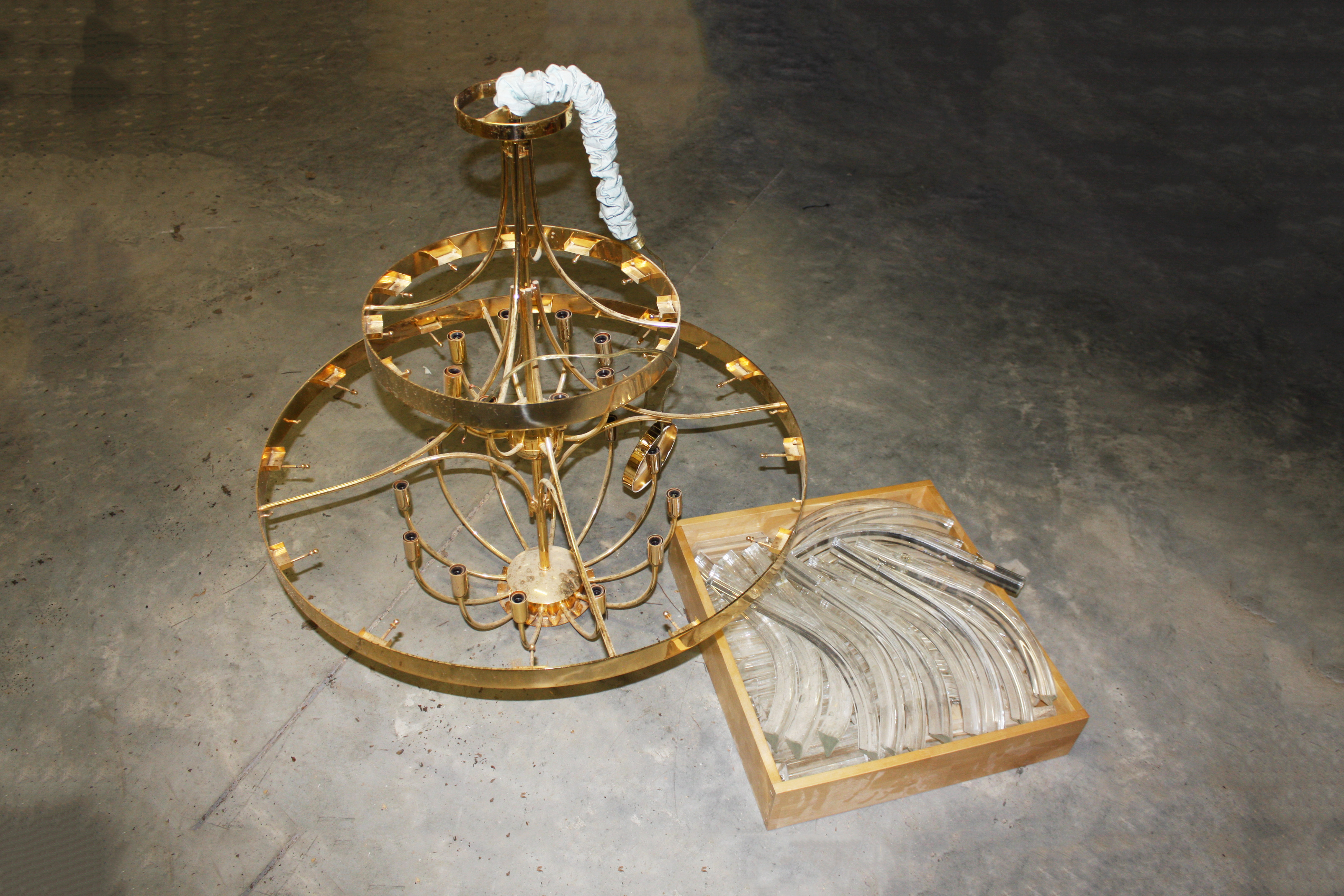 Vintage Brass Chandelier