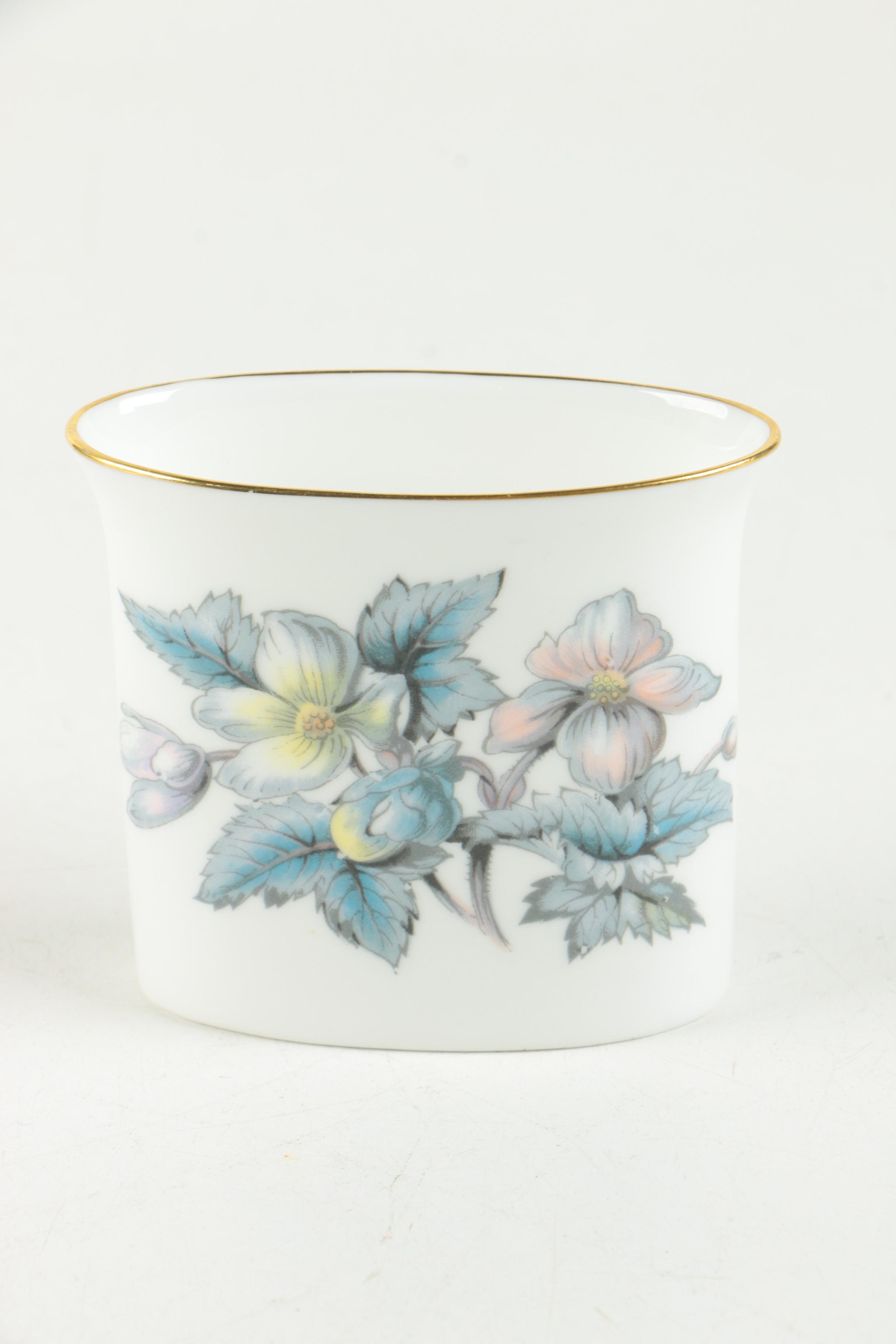 Royal Worcester Fine Bone China Soap Dish and Cup