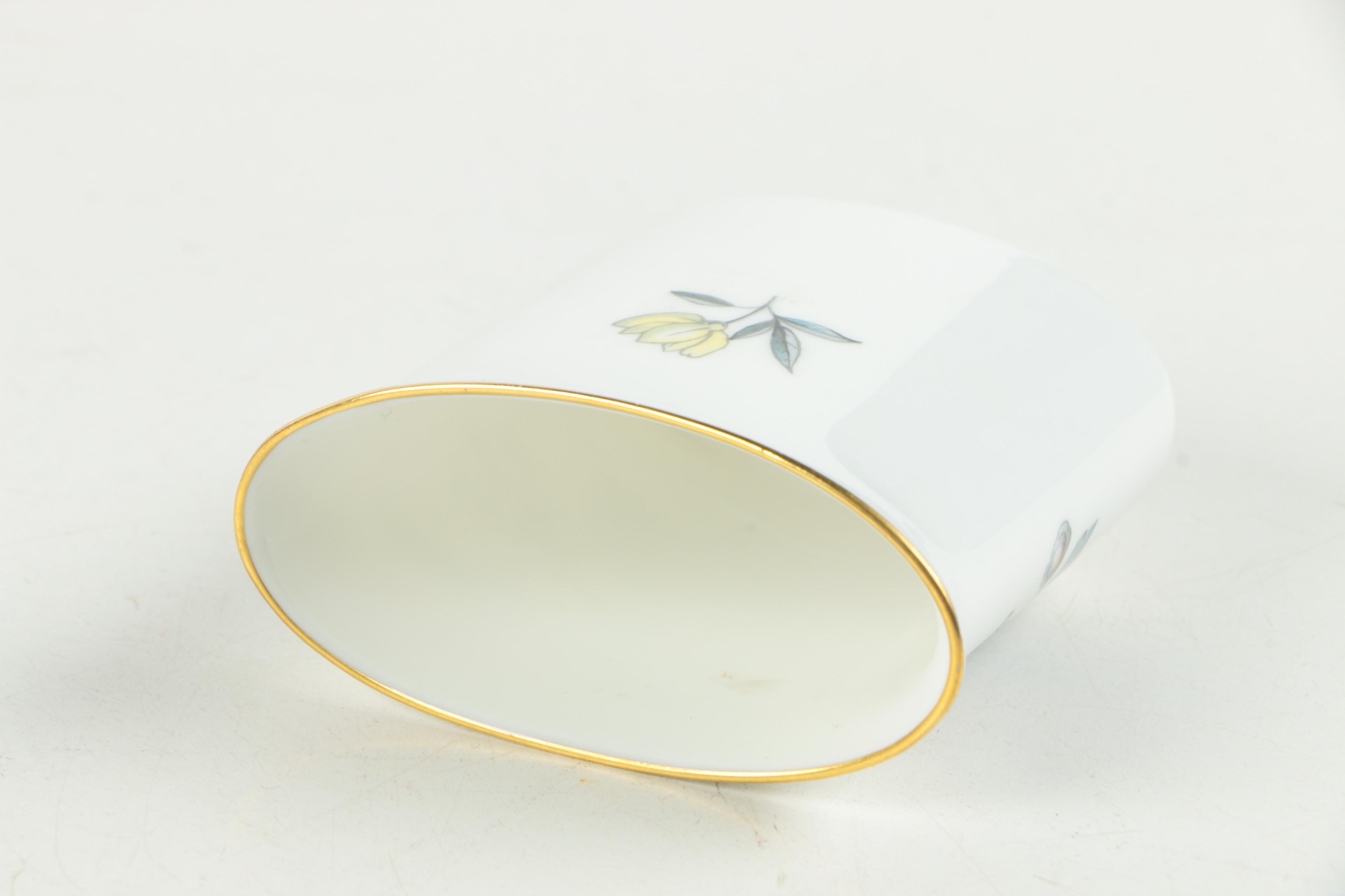 Royal Worcester Fine Bone China Soap Dish and Cup