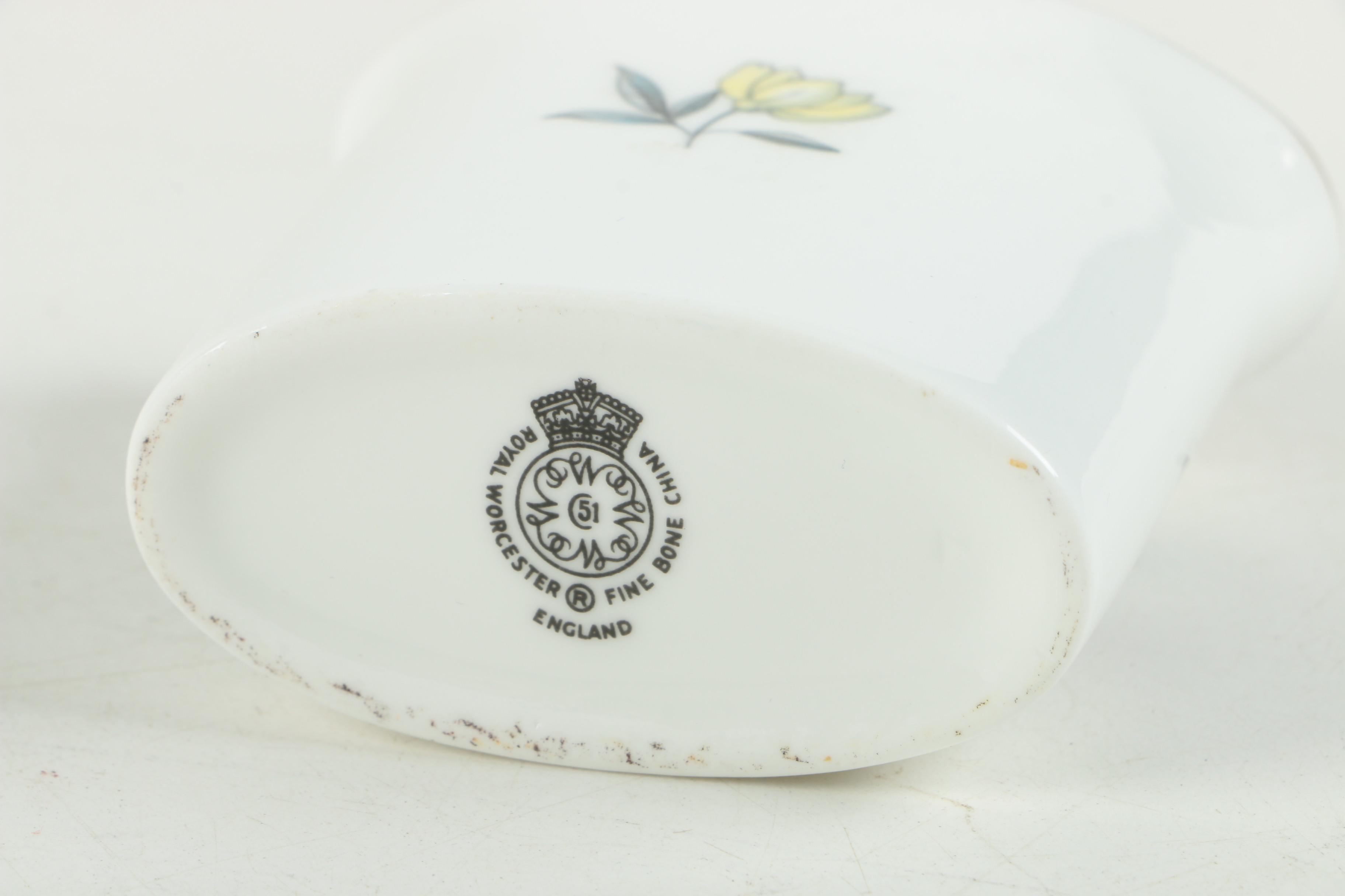 Royal Worcester Fine Bone China Soap Dish and Cup