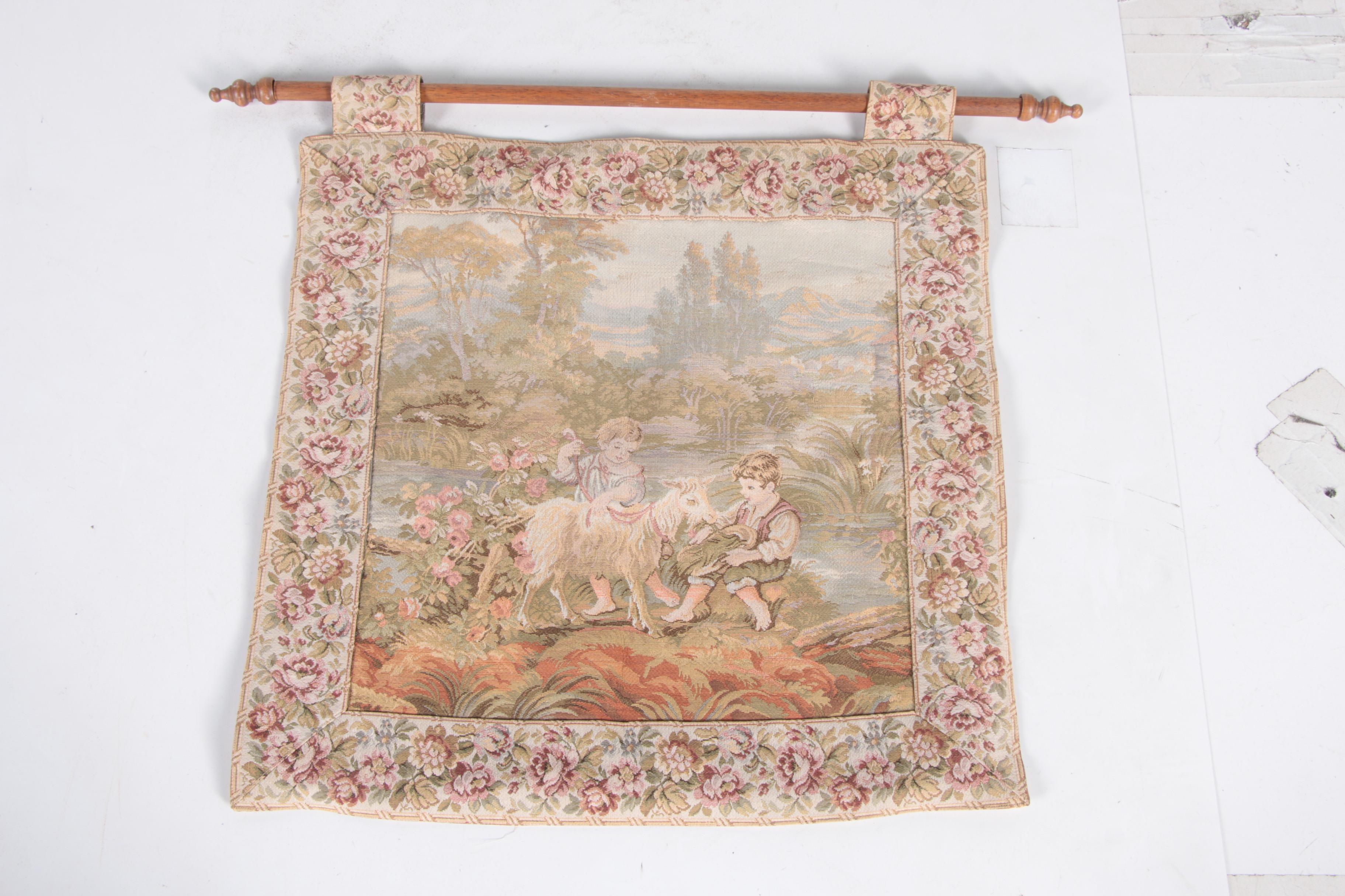 Vintage Tablecloths with Wall Tapestry