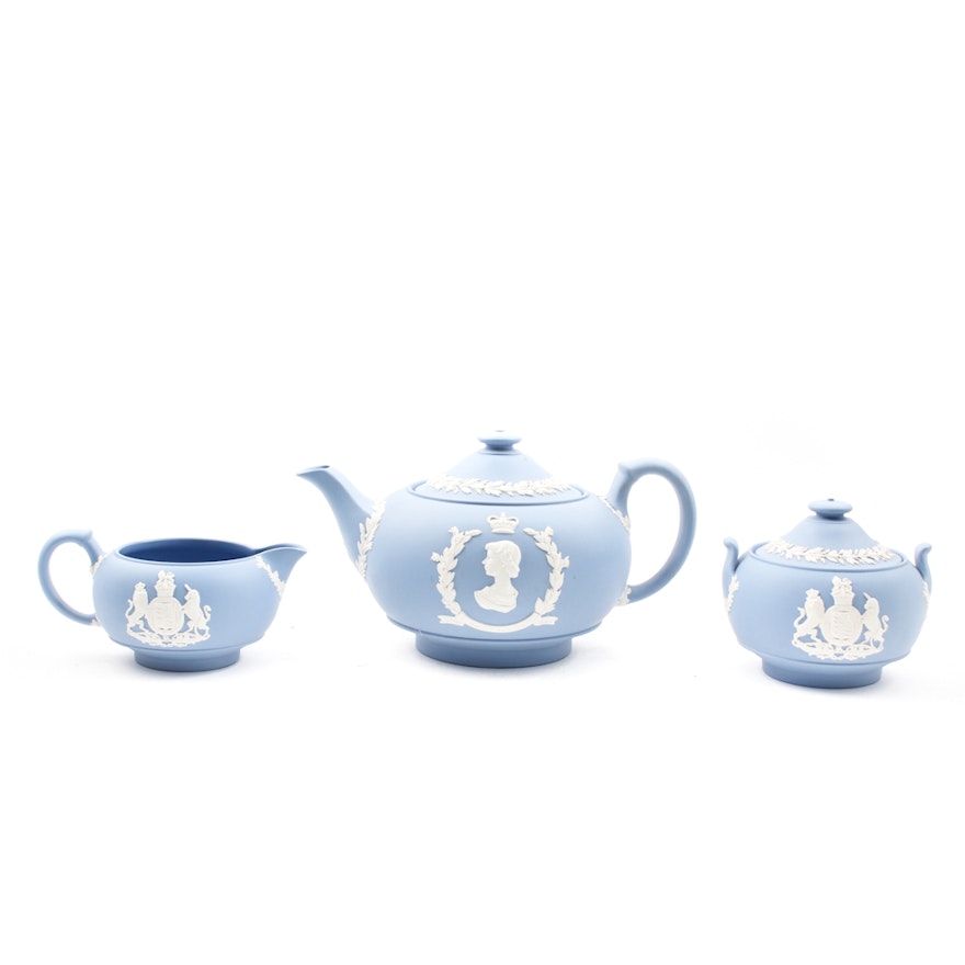 Coronation Wedgwood Jasperware Tea Set