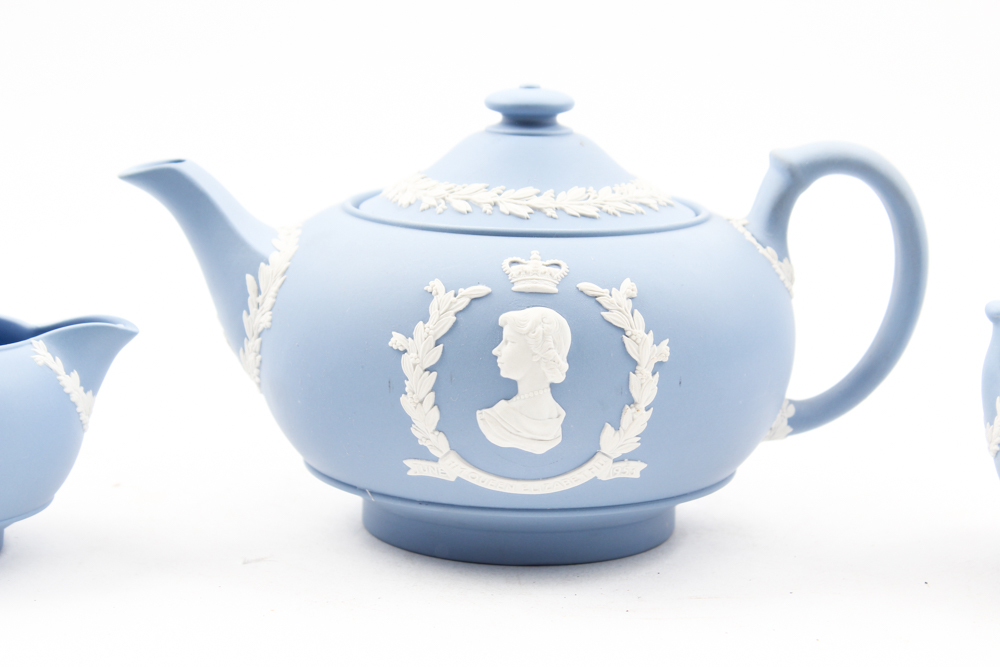 Coronation Wedgwood Jasperware Tea Set
