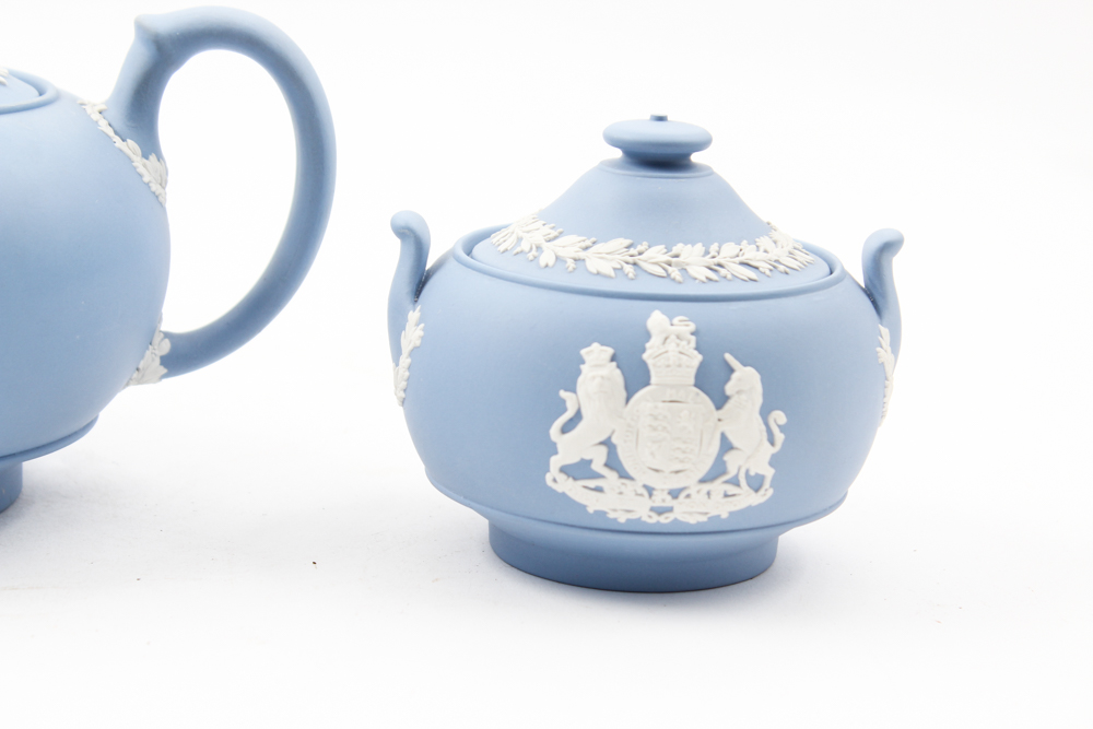 Coronation Wedgwood Jasperware Tea Set