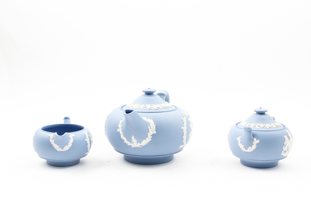 Coronation Wedgwood Jasperware Tea Set