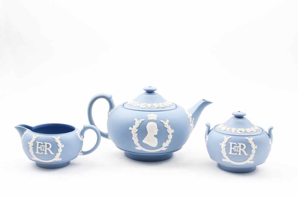 Coronation Wedgwood Jasperware Tea Set