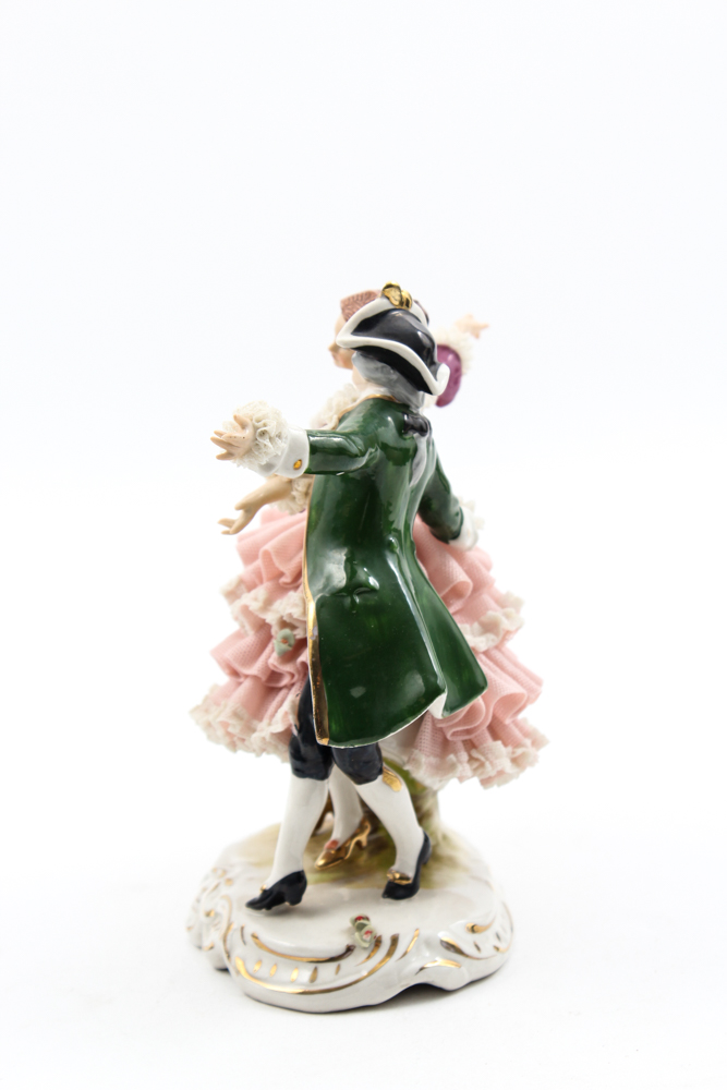 Wilhelm Rittirsch Dresden Lace Porcelain Figurine
