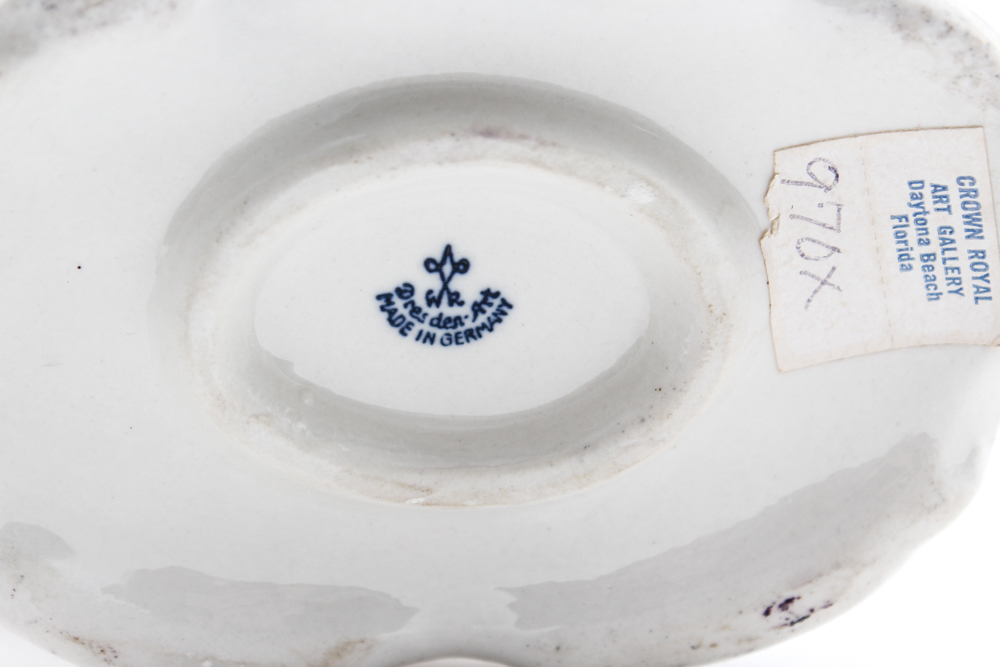 Wilhelm Rittirsch Dresden Lace Porcelain Figurine