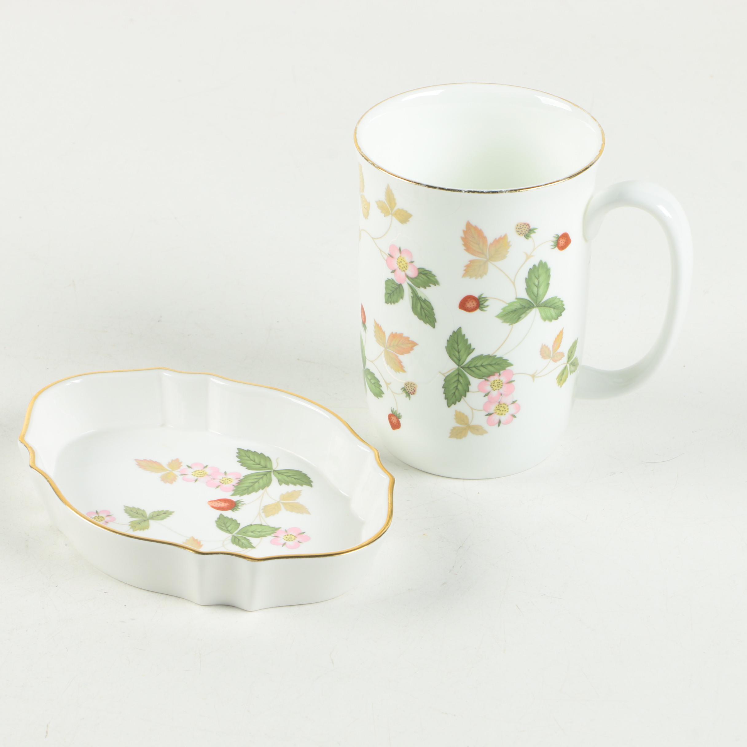 Wedgwood "Wild Strawberry" Patterned Bone China