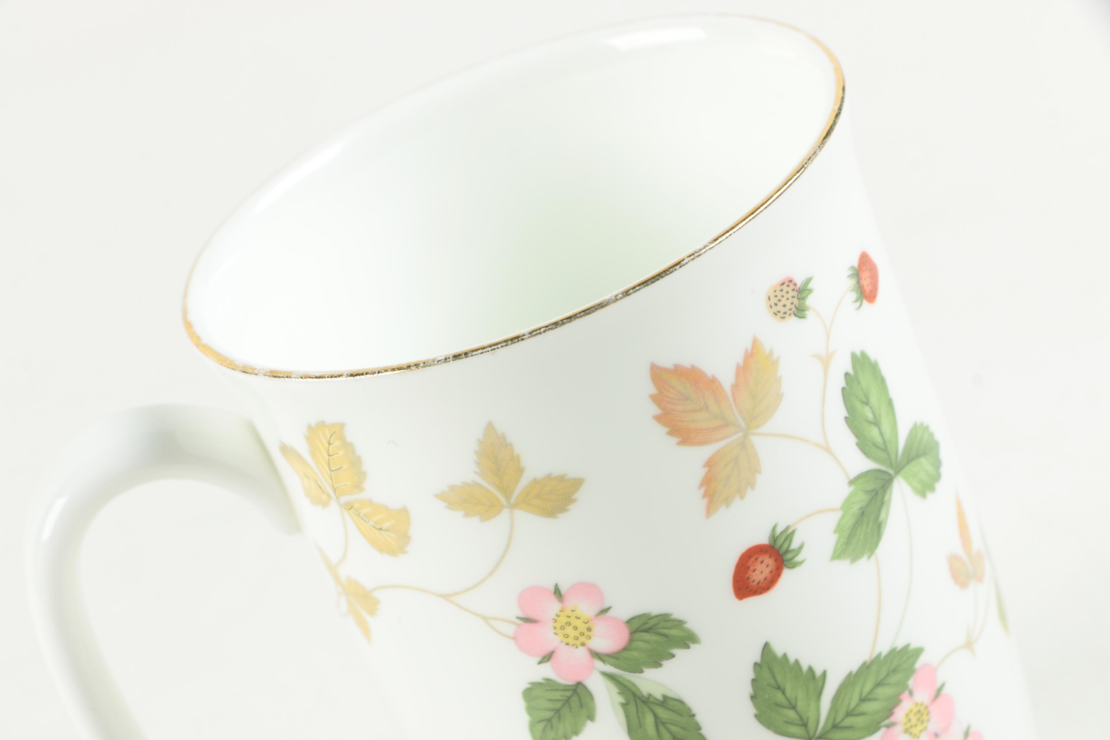 Wedgwood "Wild Strawberry" Patterned Bone China