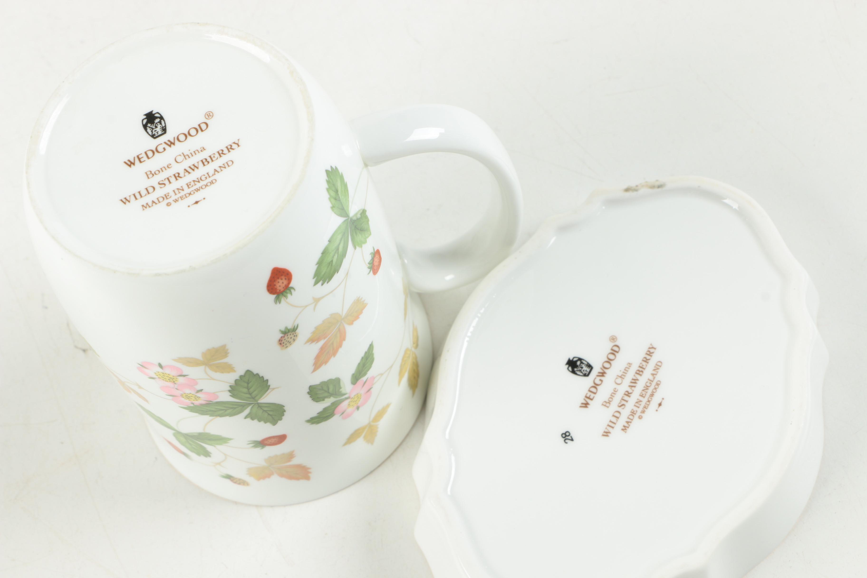 Wedgwood "Wild Strawberry" Patterned Bone China