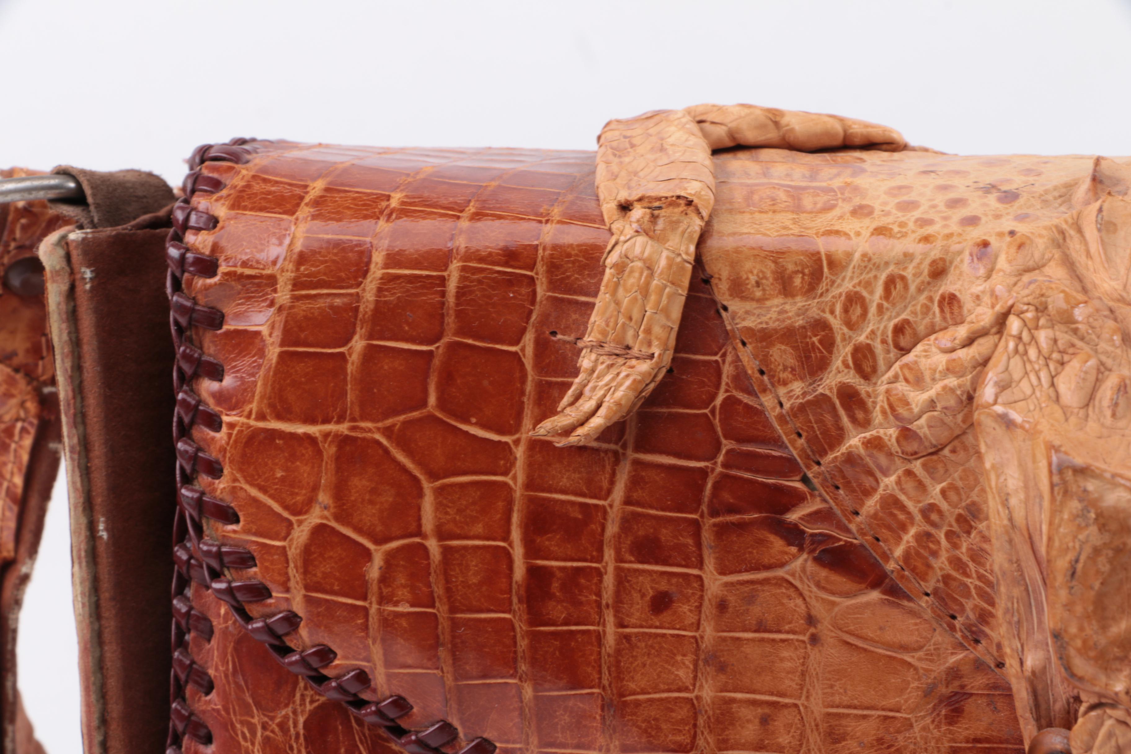 Vintage Cuban Alligator Leather Purse