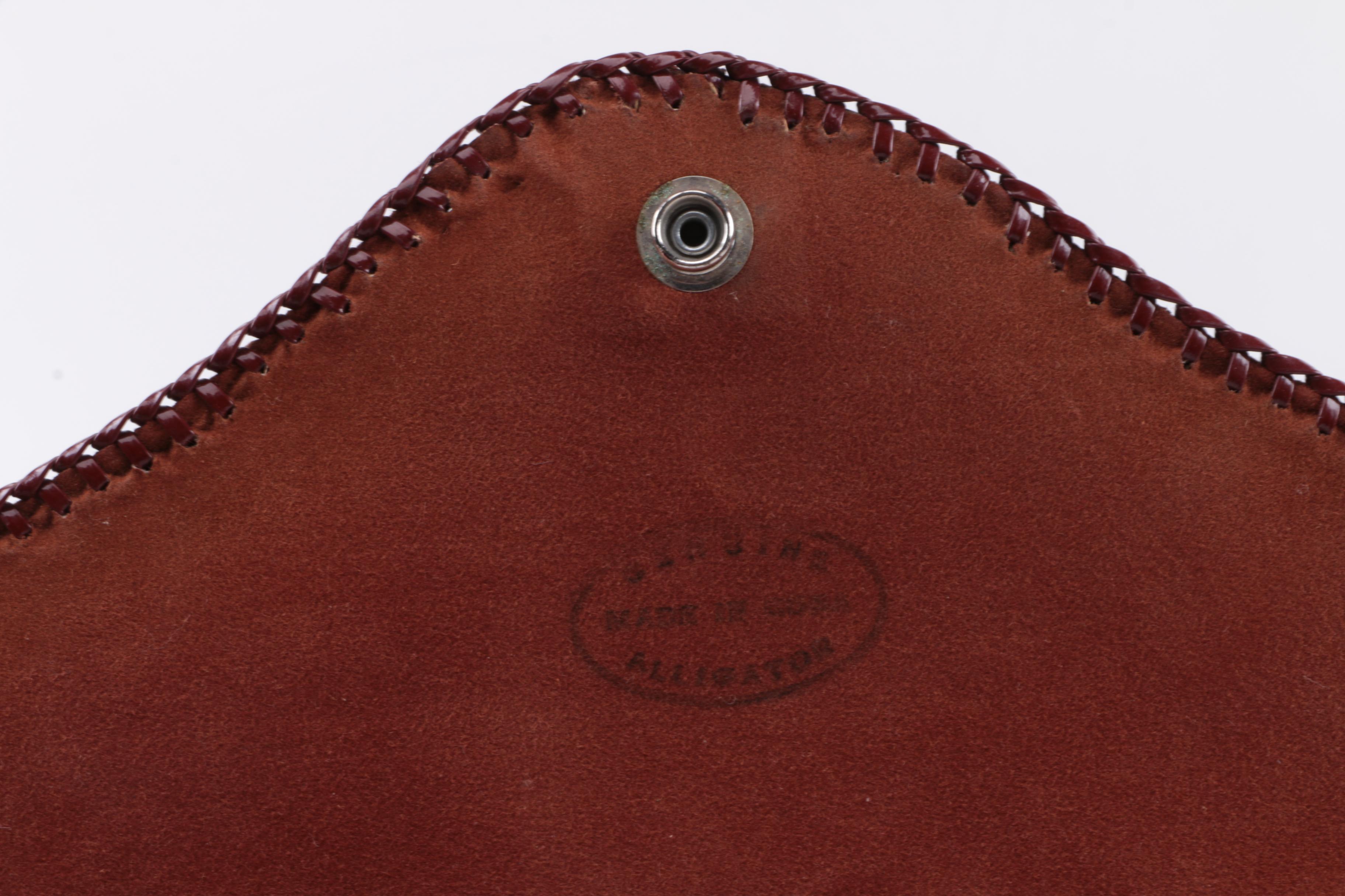 Vintage Cuban Alligator Leather Purse