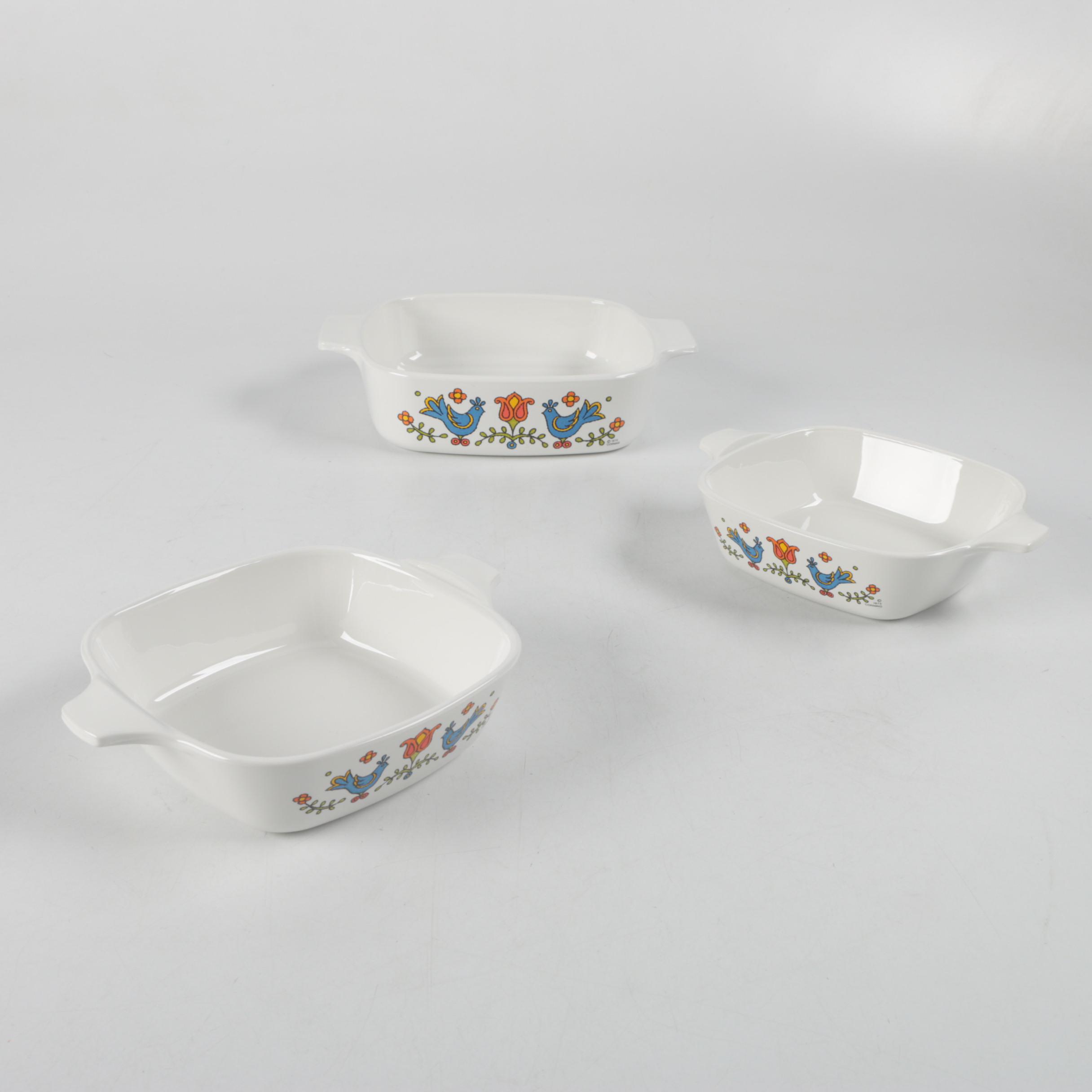 Corning "Country Festival" Casserole Dishes