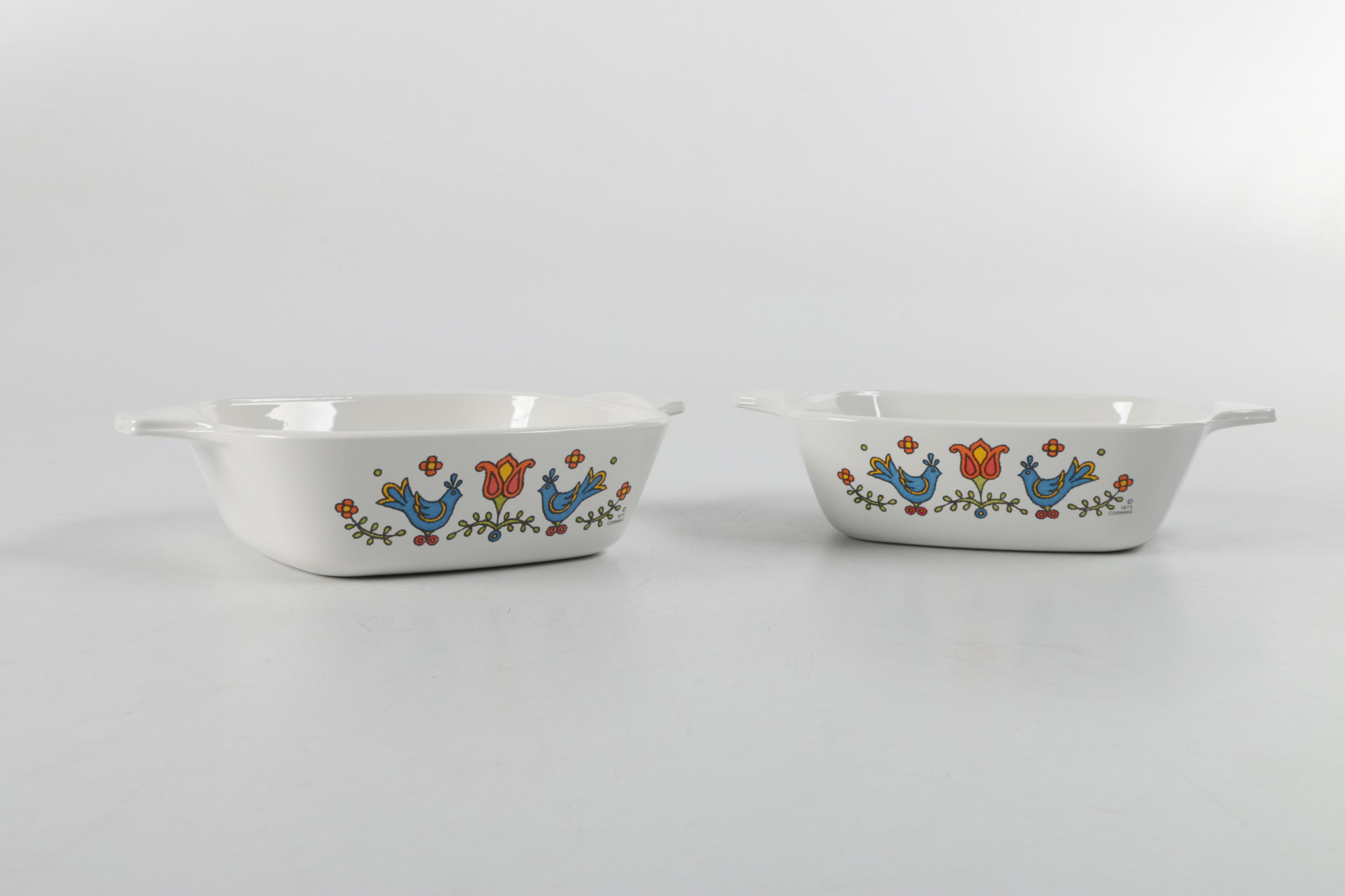 Corning "Country Festival" Casserole Dishes