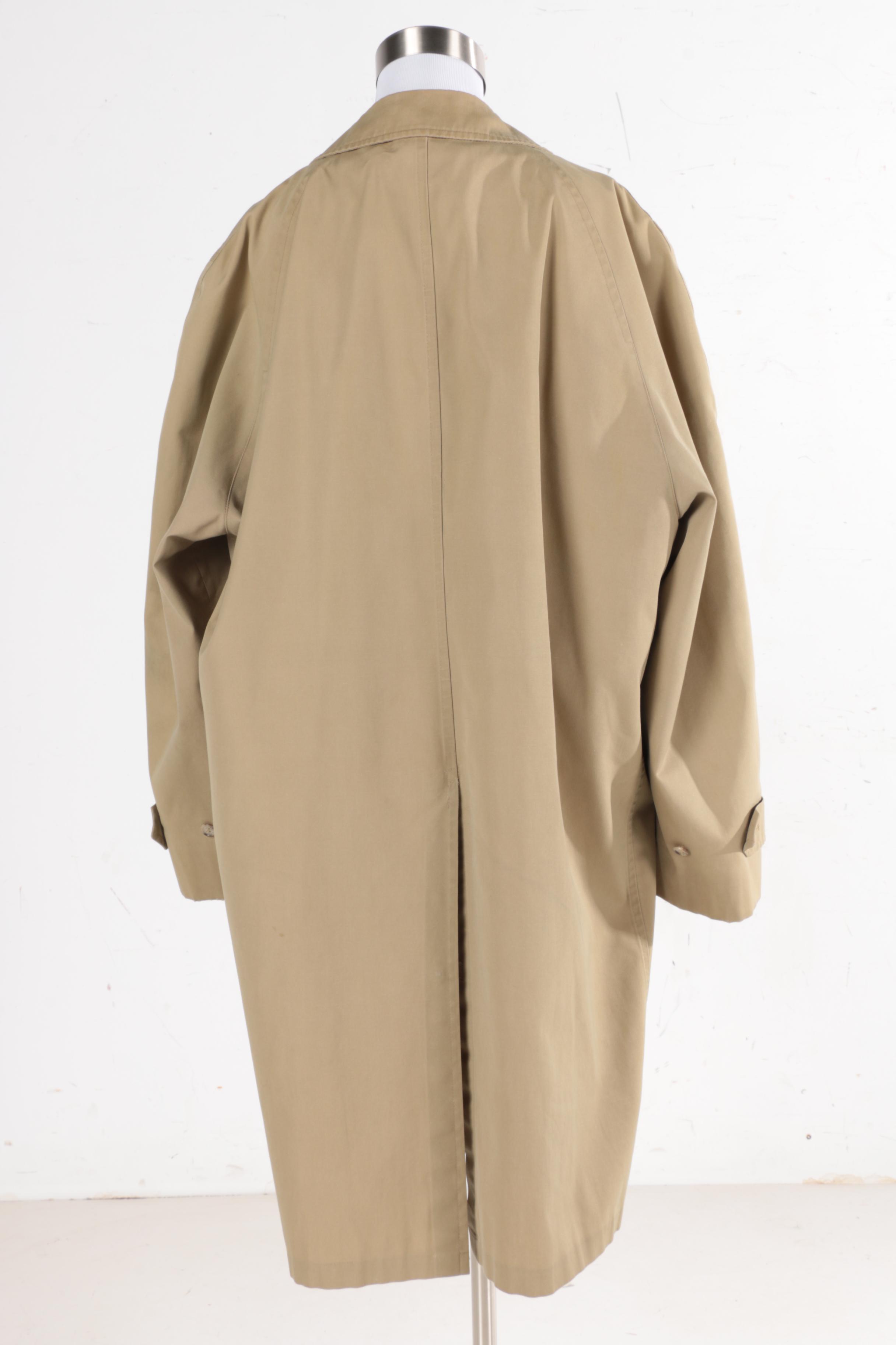 Men's Trench Coats Including London Fog