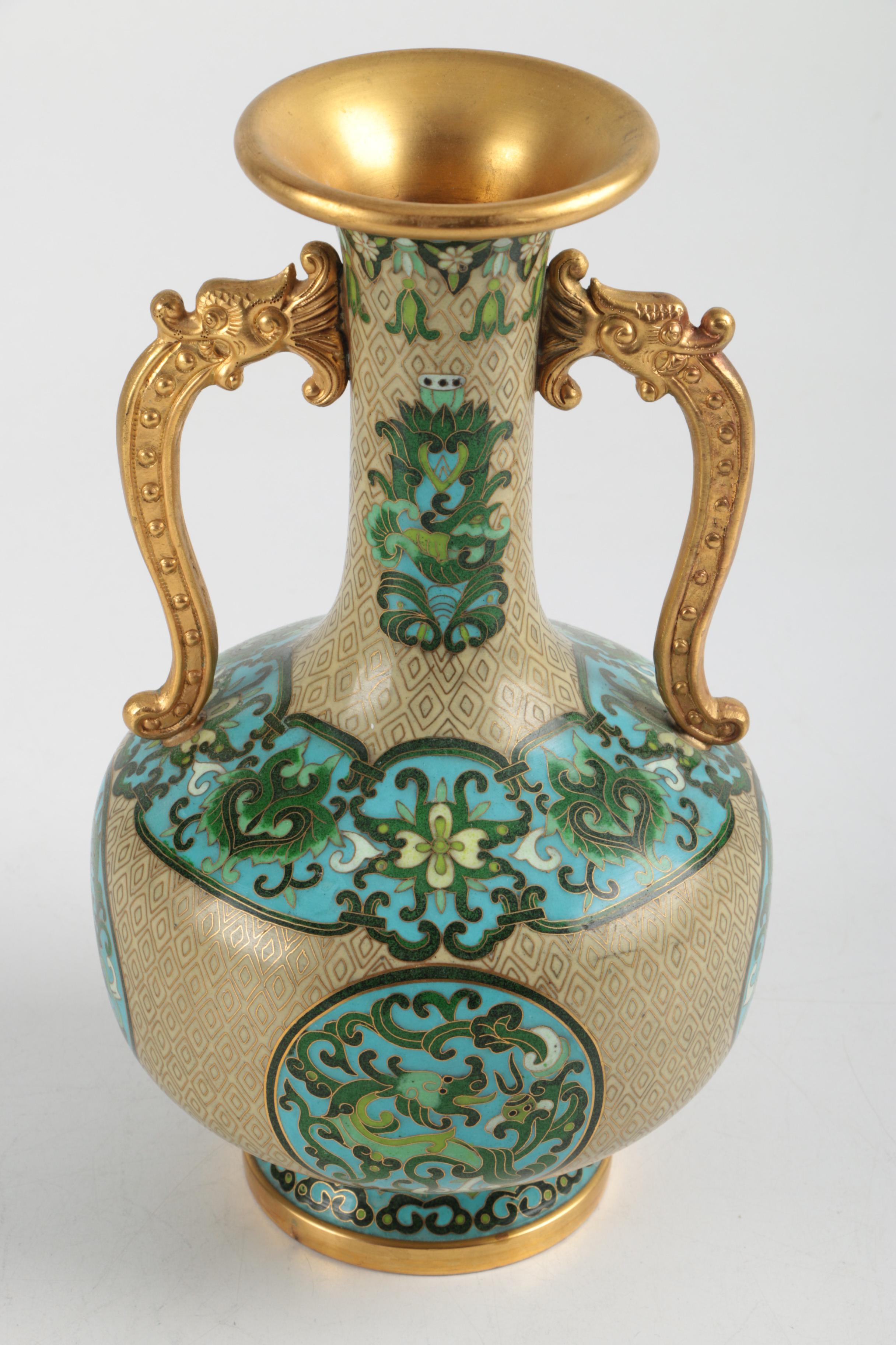 Chinese Cloisonne Urns