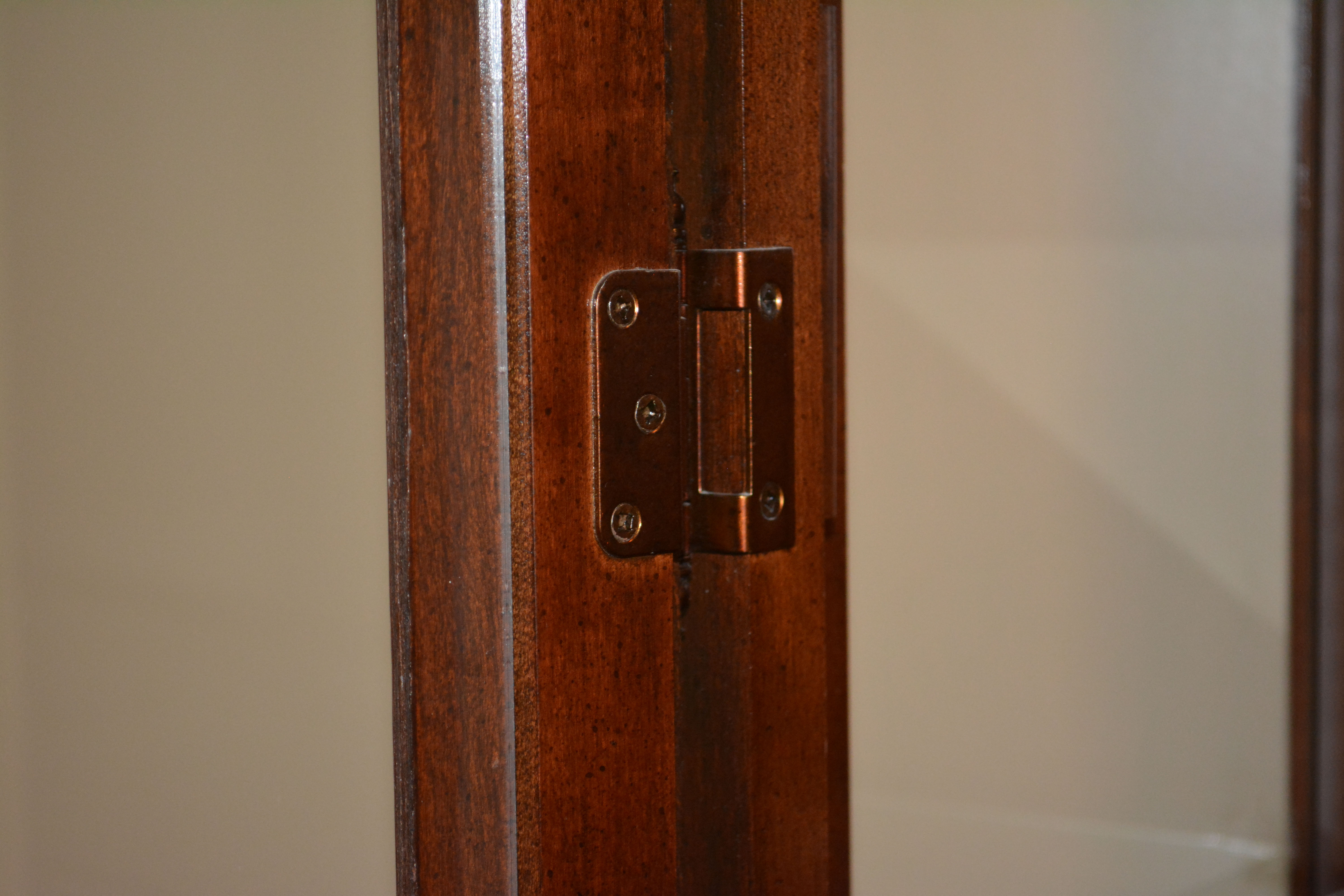 Traditional Cherry China Cabinet By Broyhill