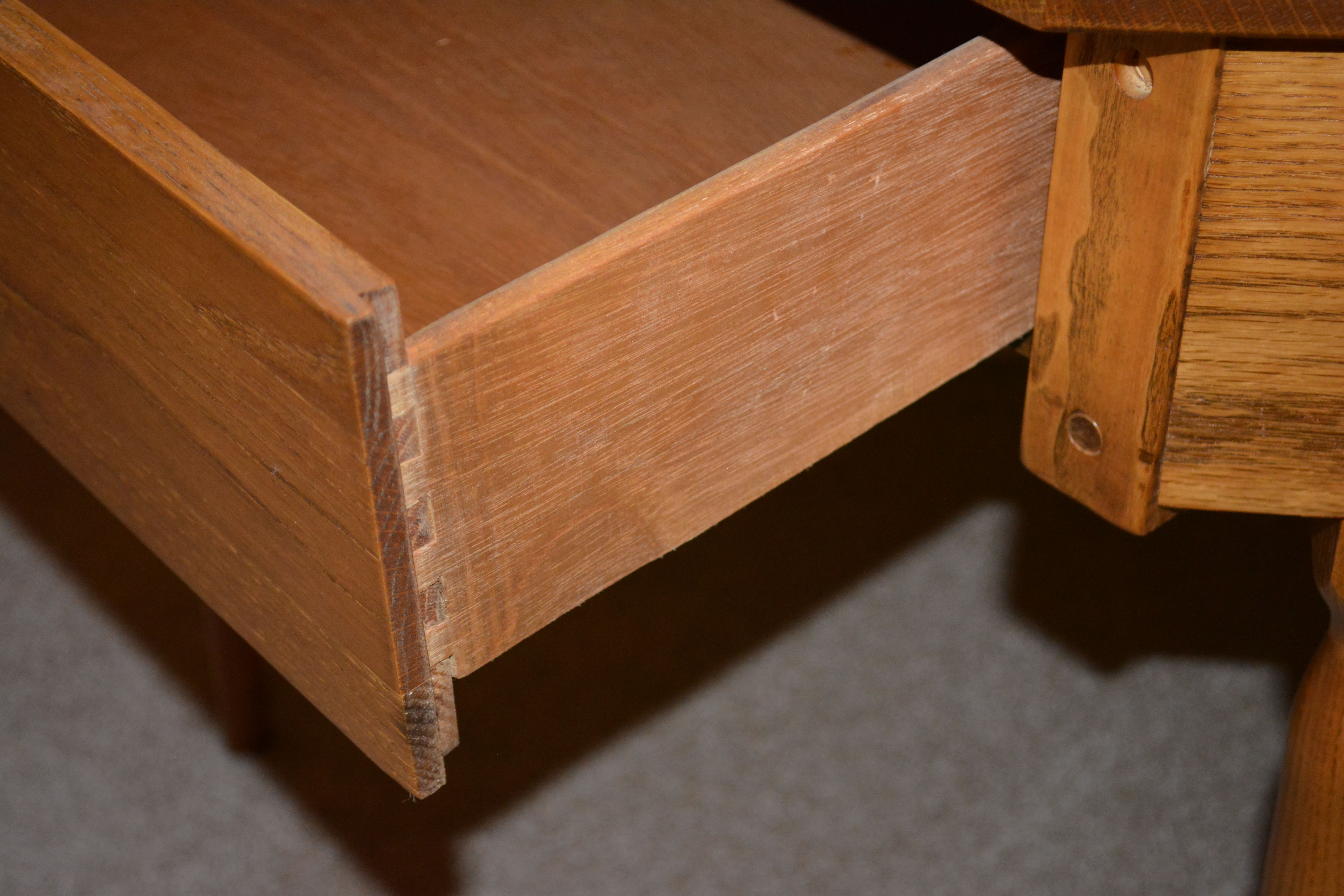 Vintage Oak Corner Desk and Pine Chair