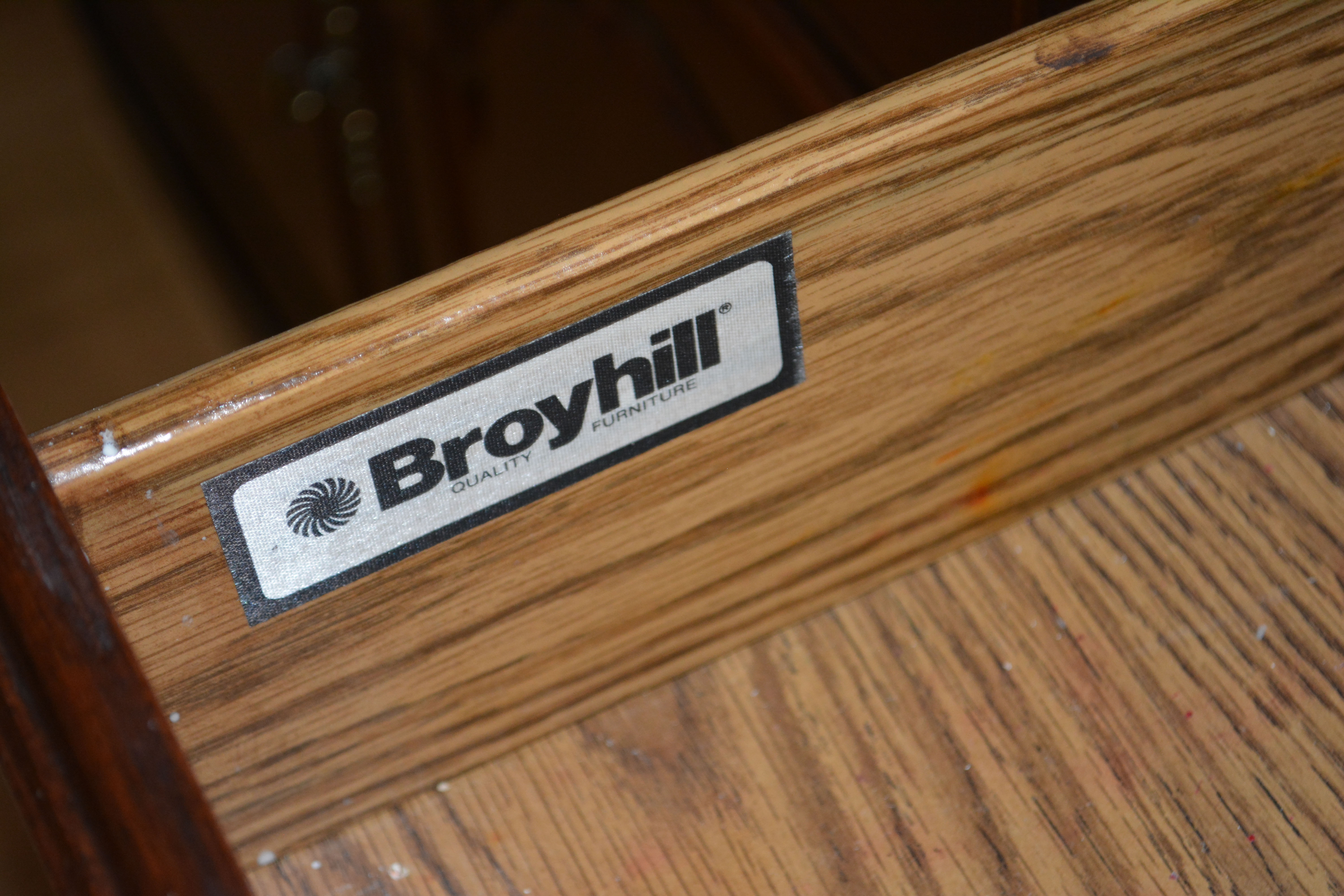 Traditional Cherry China Cabinet By Broyhill