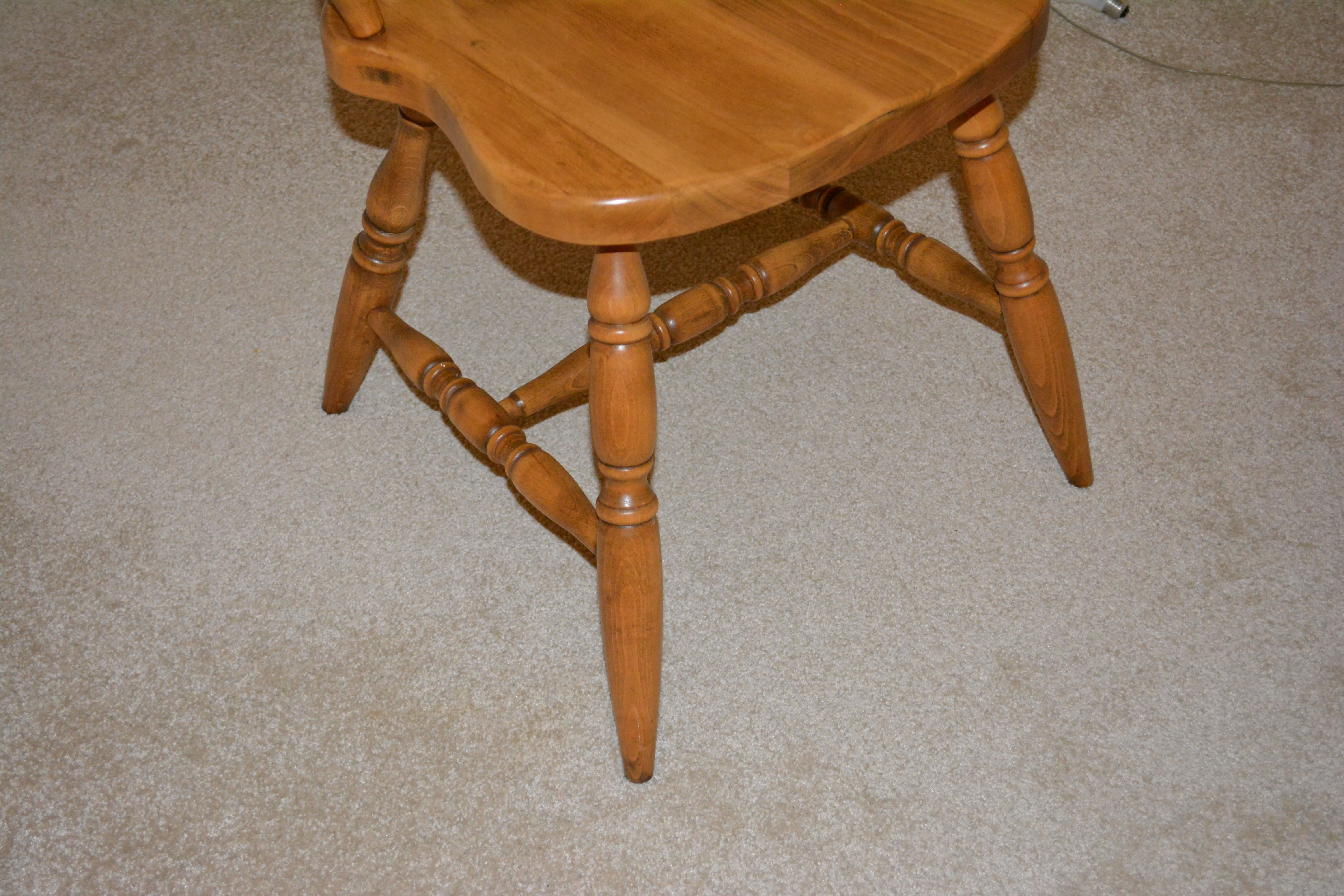 Vintage Oak Corner Desk and Pine Chair