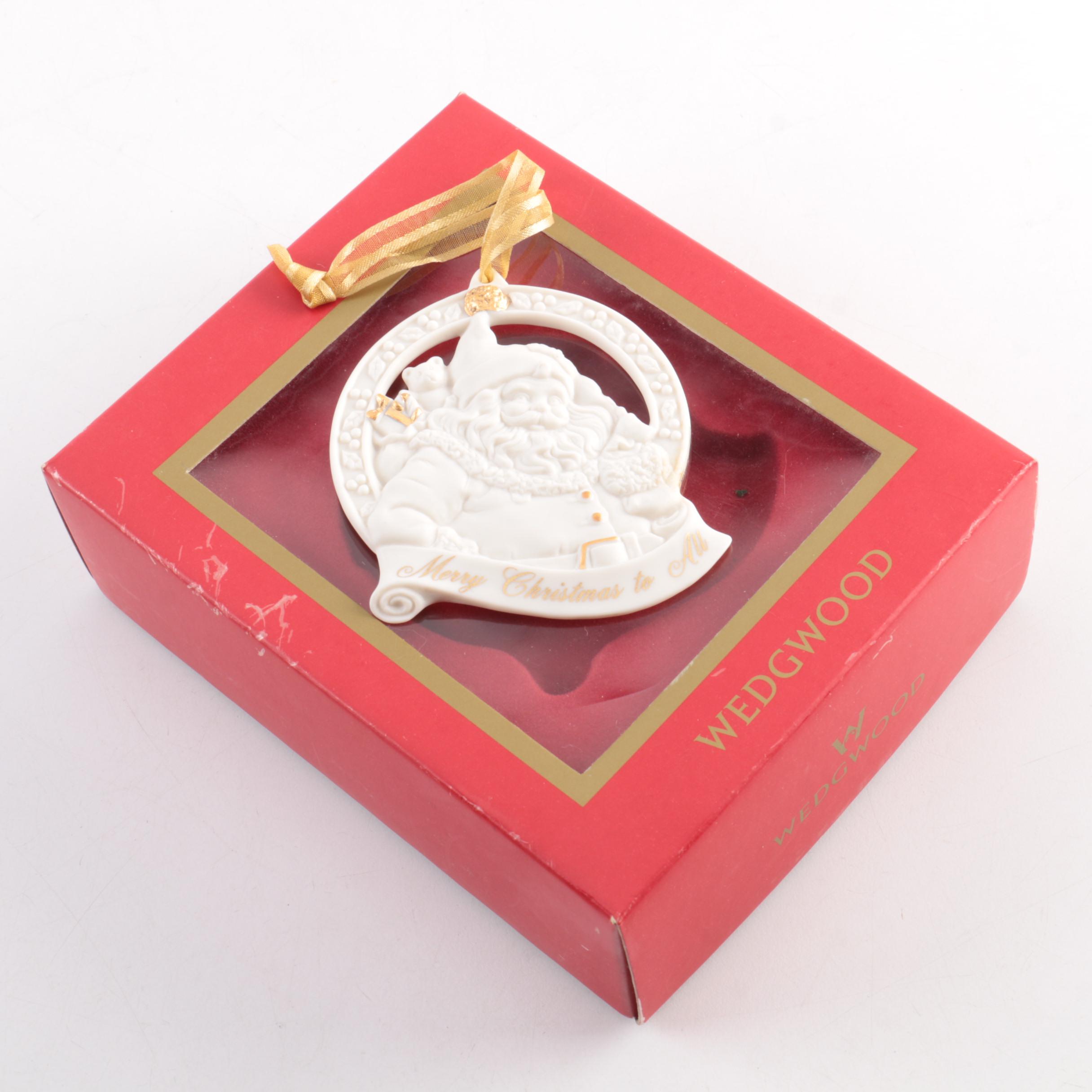 Wedgwood Christmas Santa Ornament