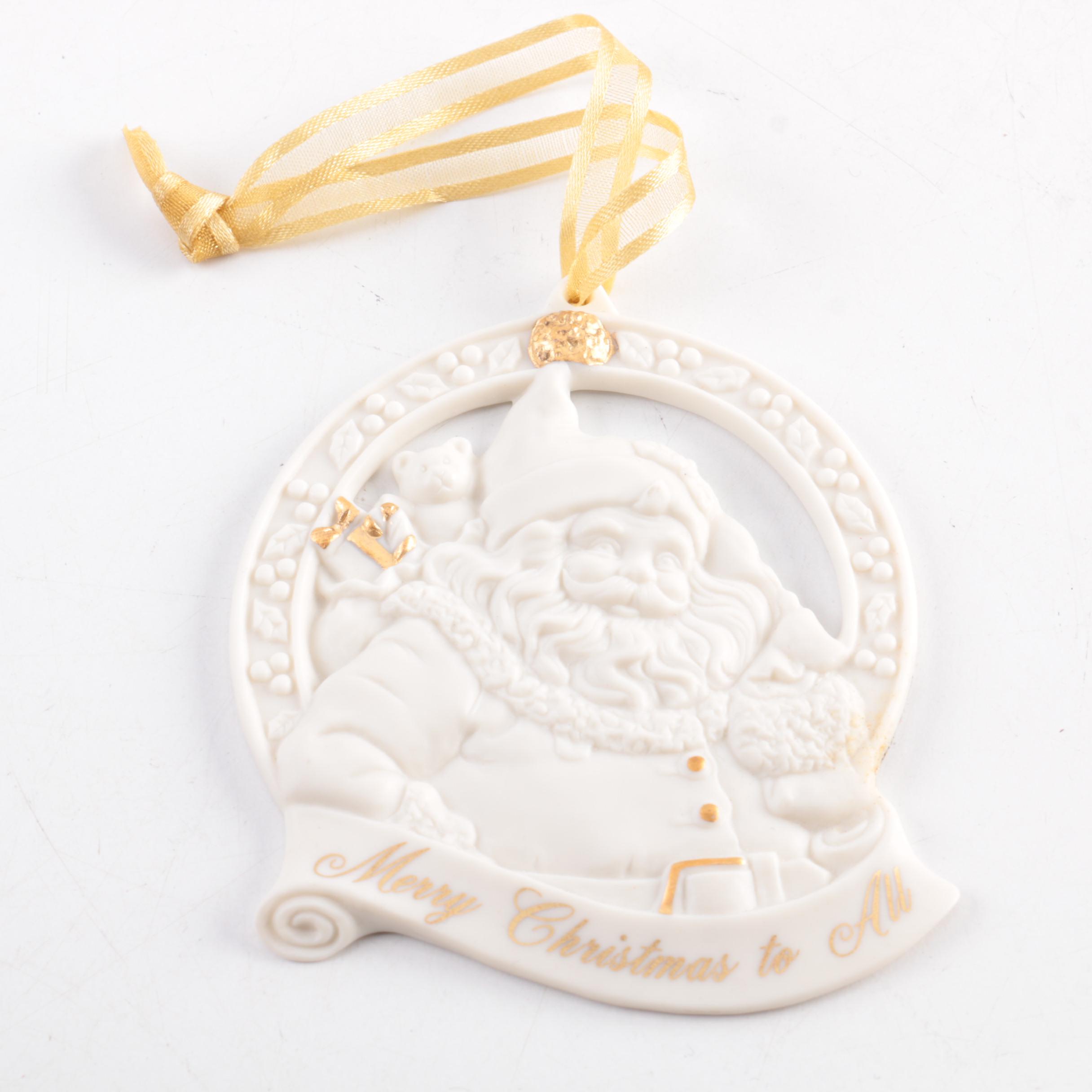 Wedgwood Christmas Santa Ornament