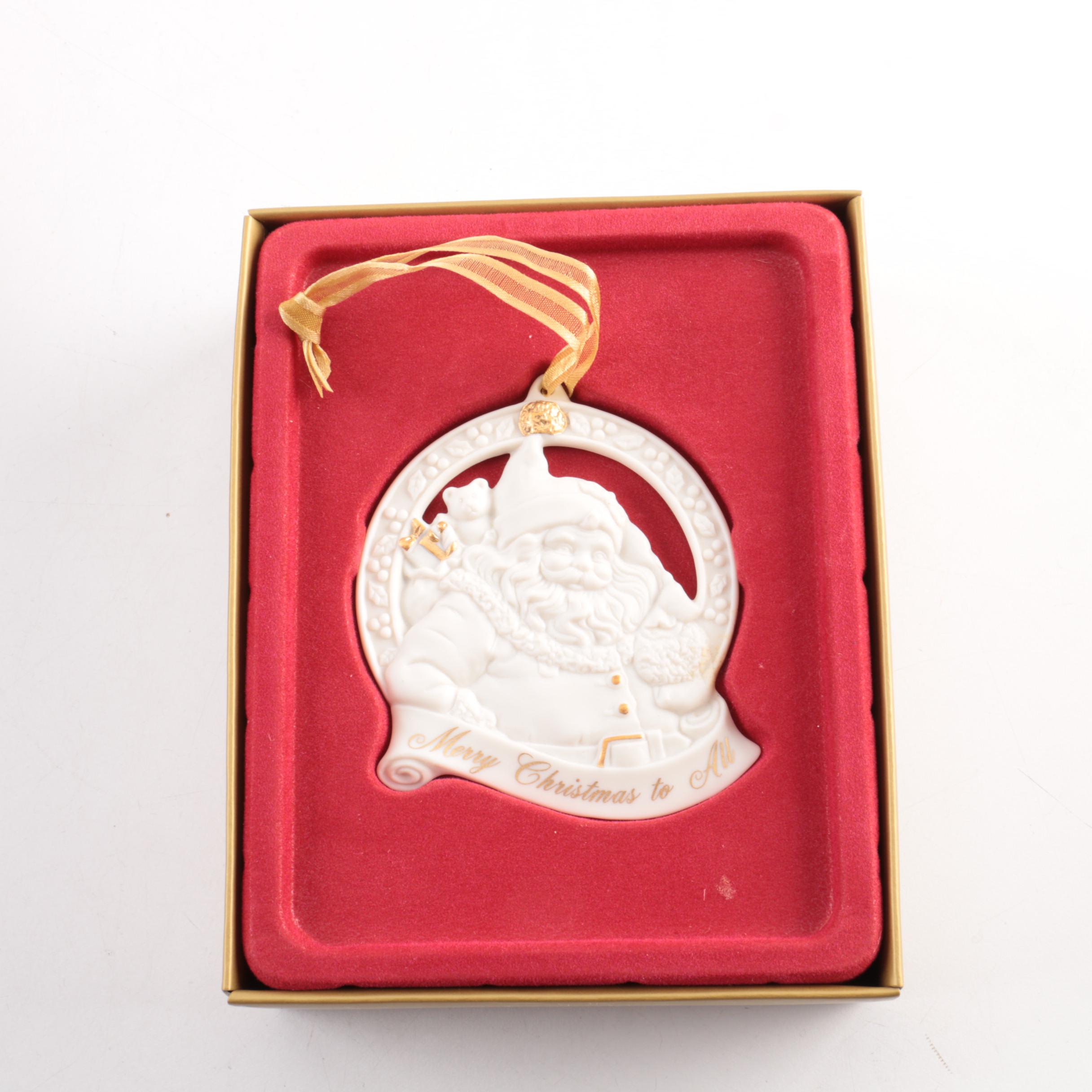 Wedgwood Christmas Santa Ornament