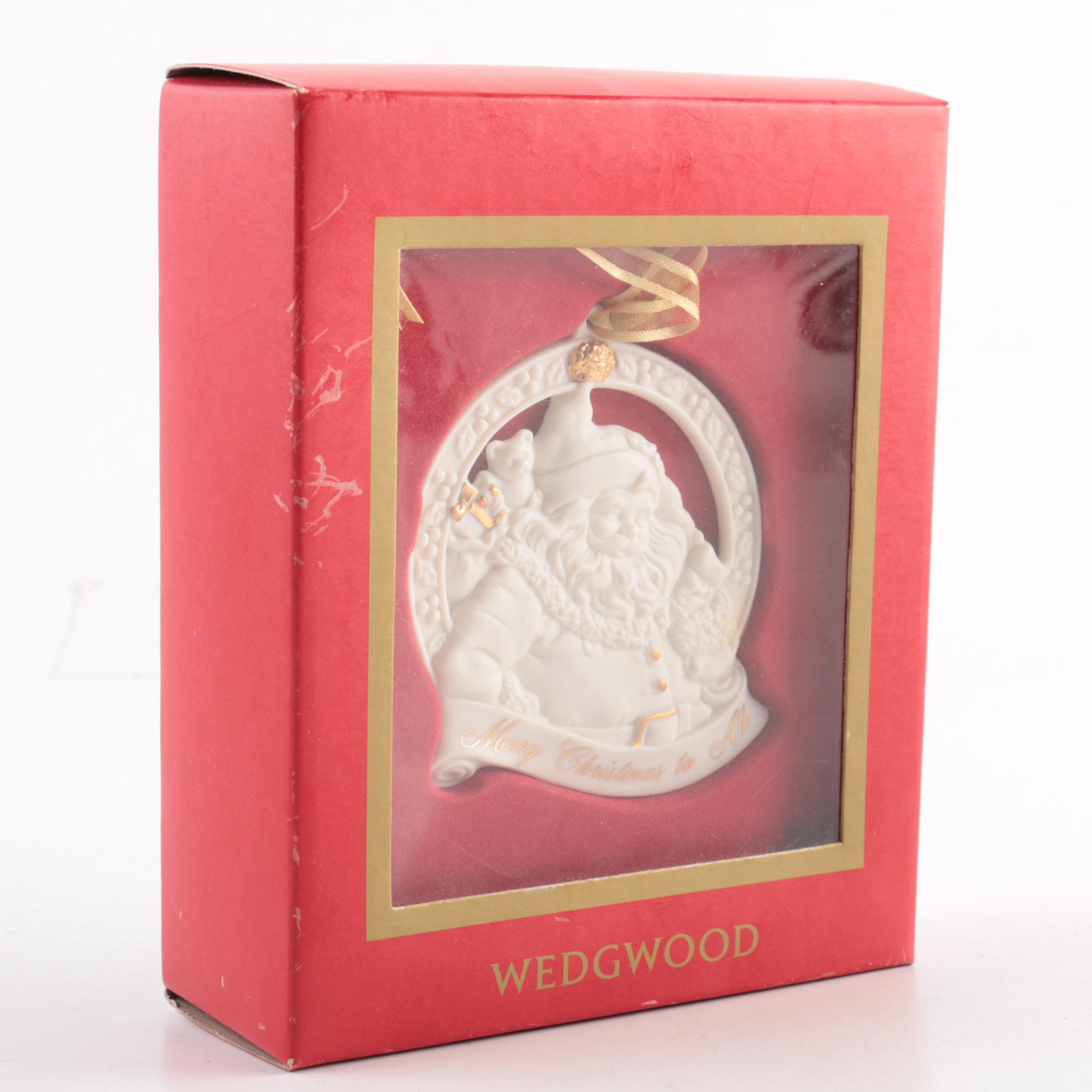 Wedgwood Christmas Santa Ornament