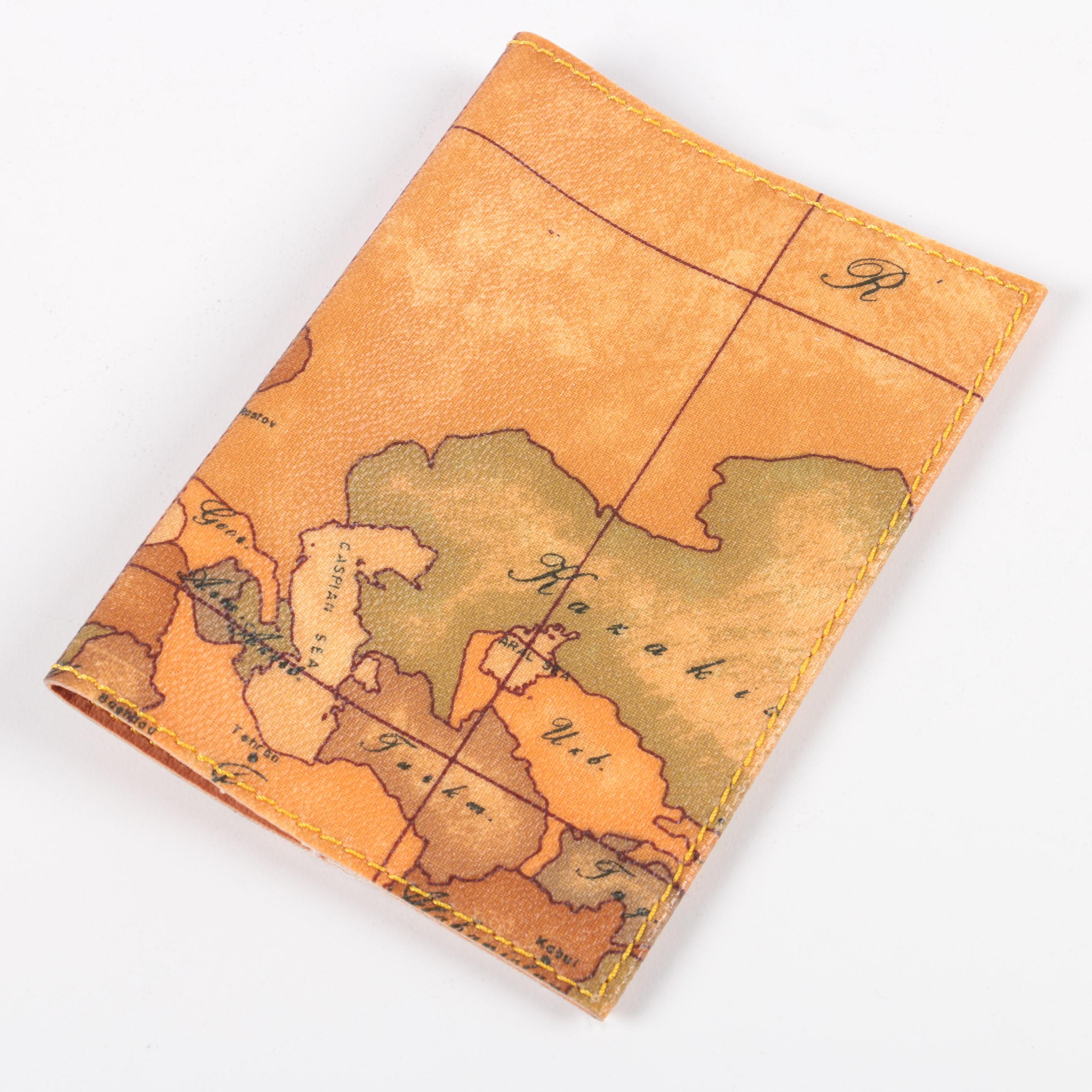 Alviero Martini 1A Classe Coated Canvas and Leather Passport Cover