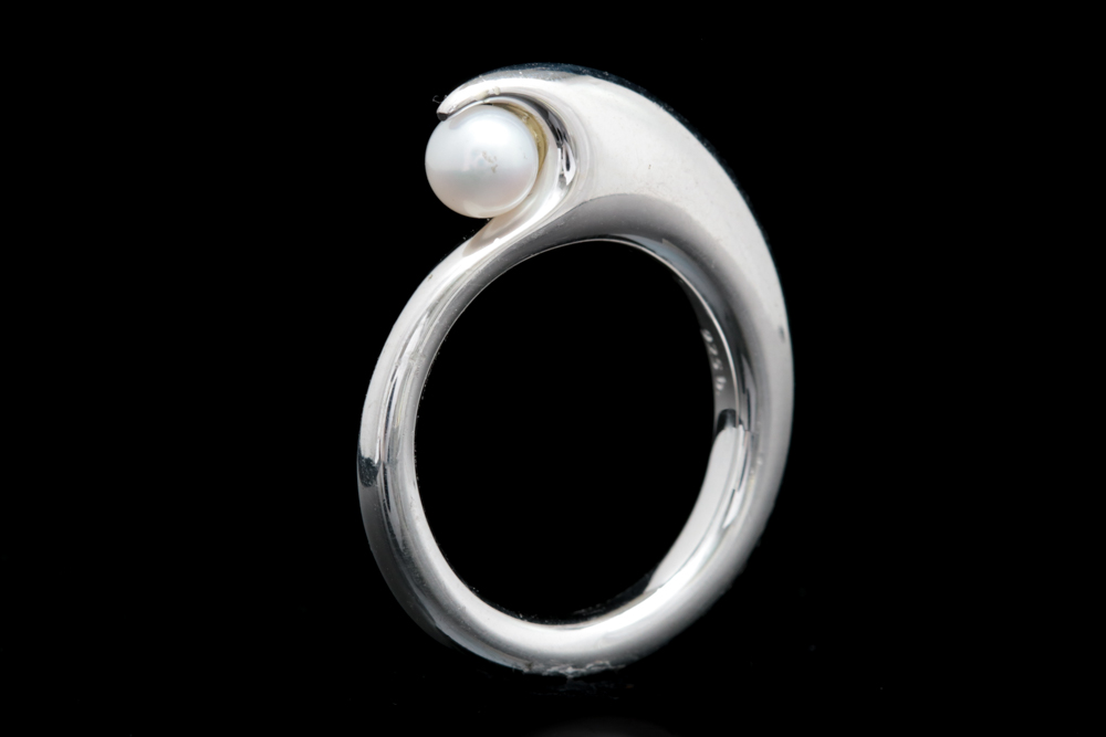 Bastian Sterling Silver and Freshwater Pearl Ring