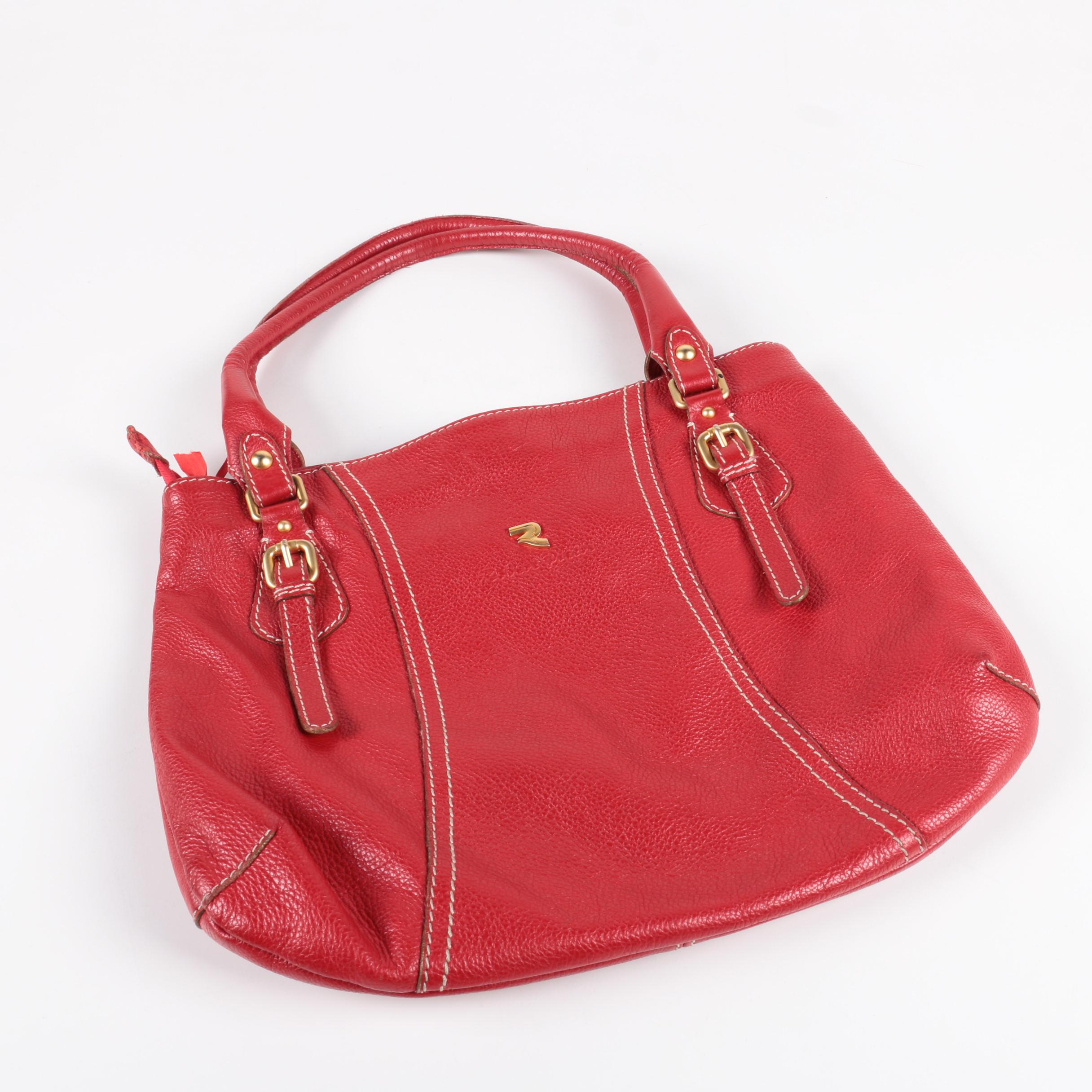 Robert Pietri Red Leather Handbag