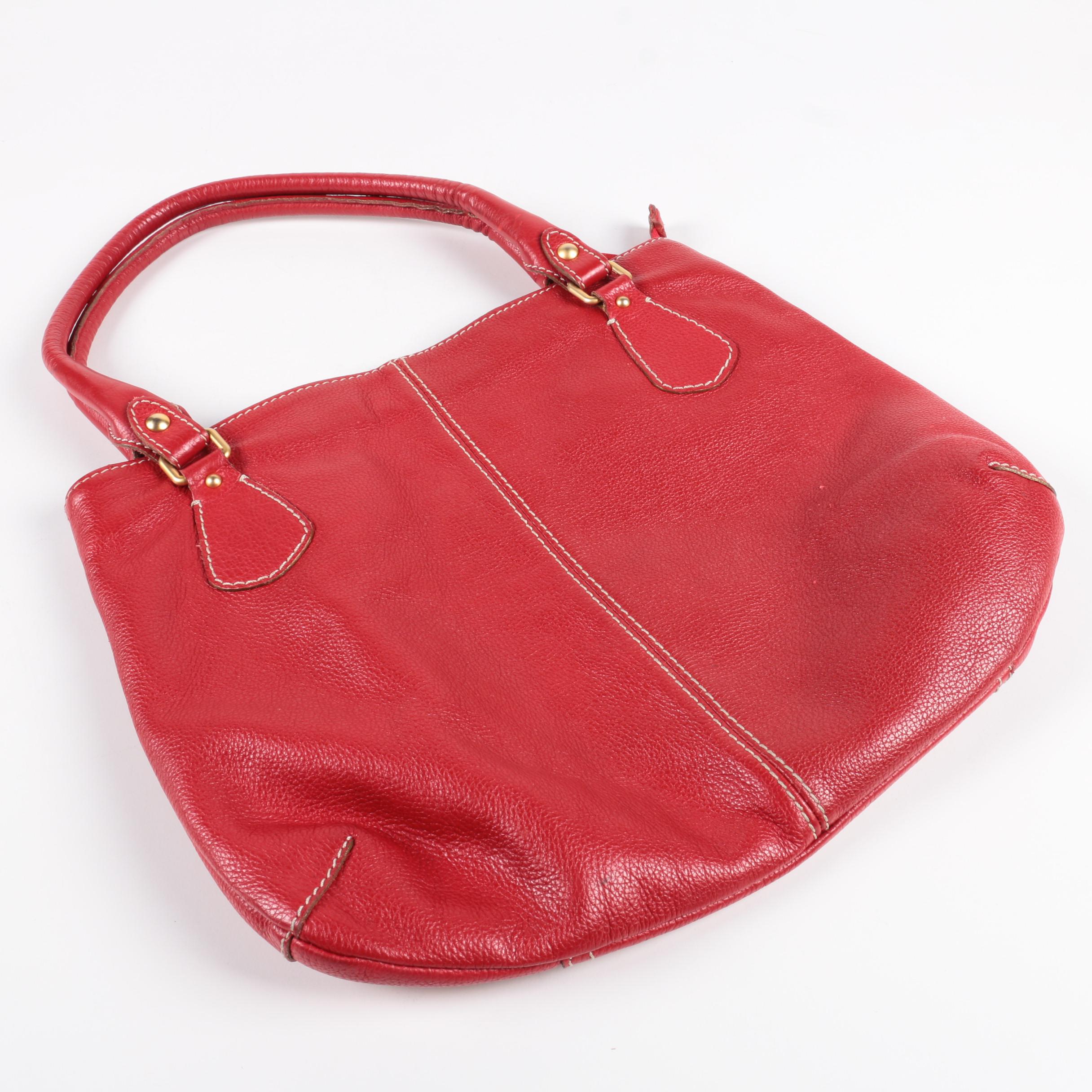 Robert Pietri Red Leather Handbag