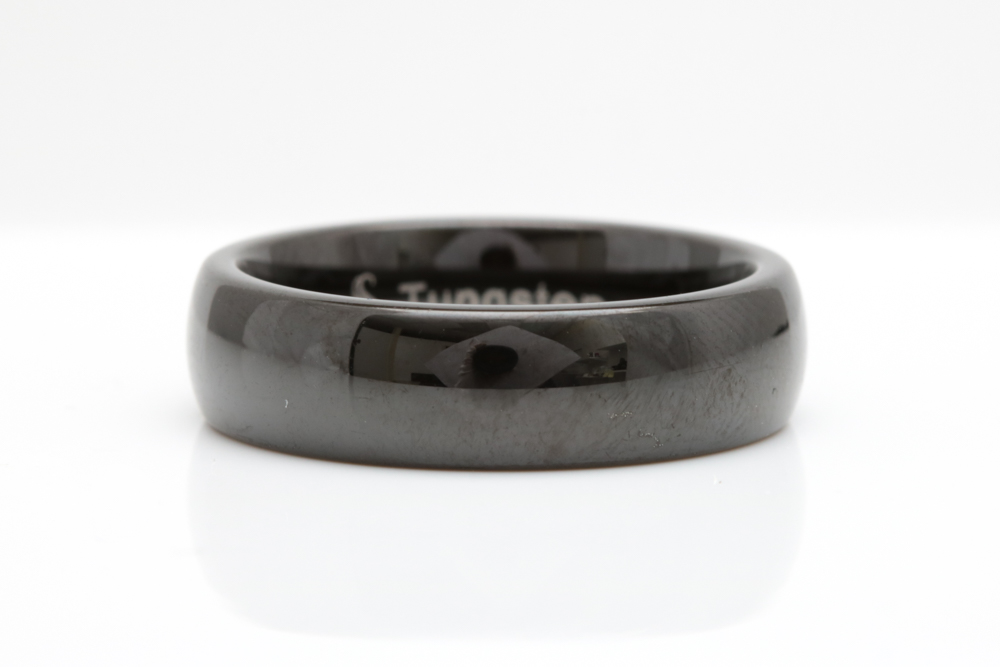 Black Tungsten Wedding Band