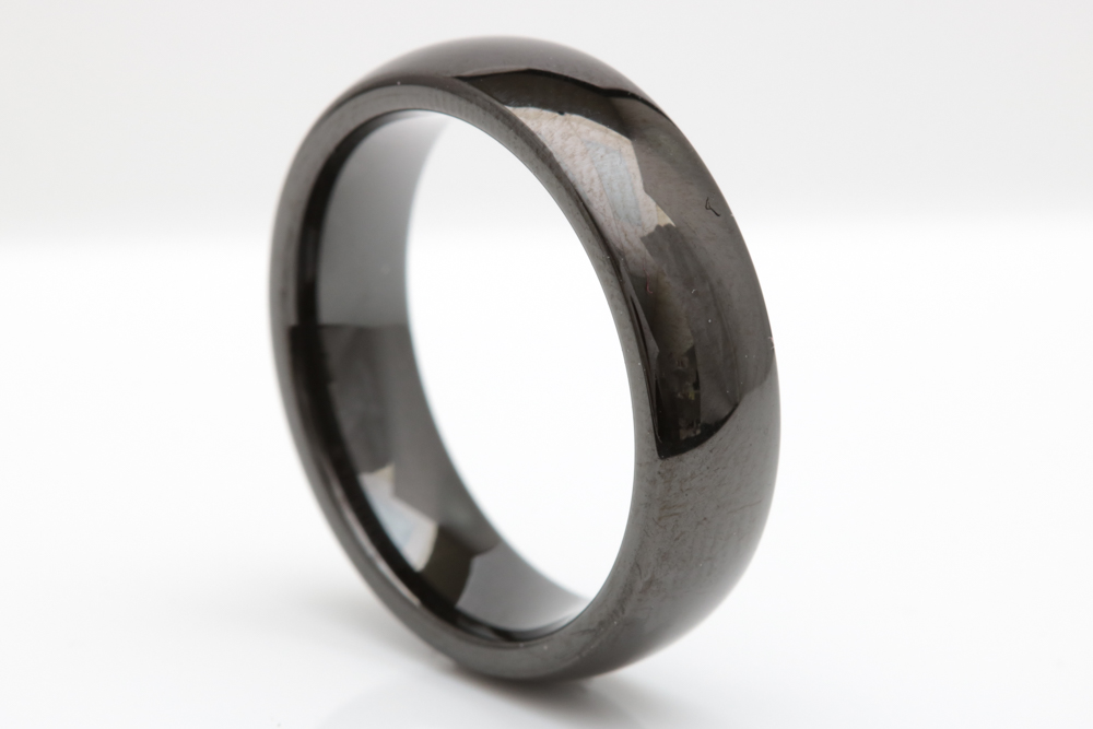 Black Tungsten Wedding Band