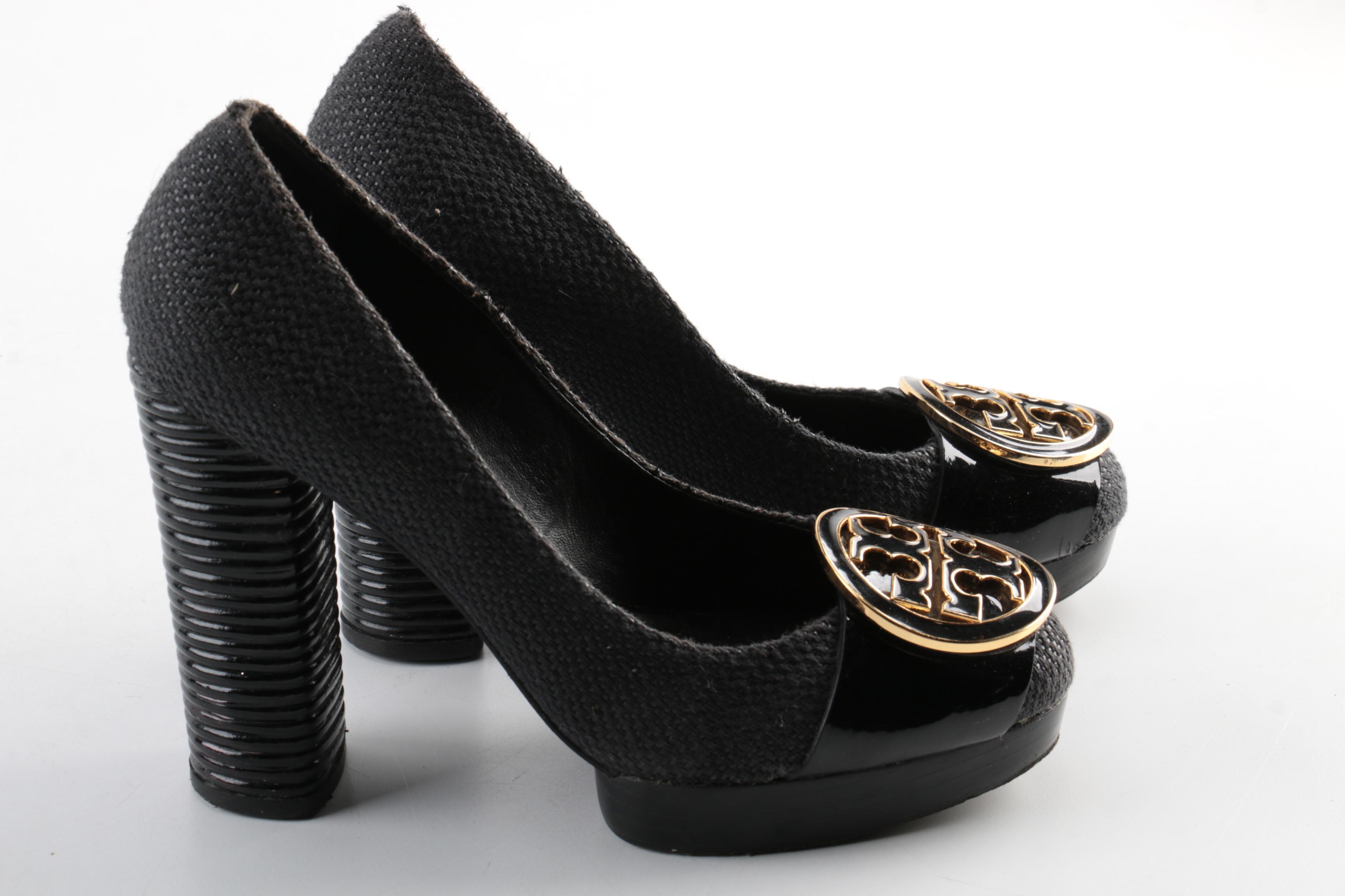 Tory Burch Black Platform Pumps