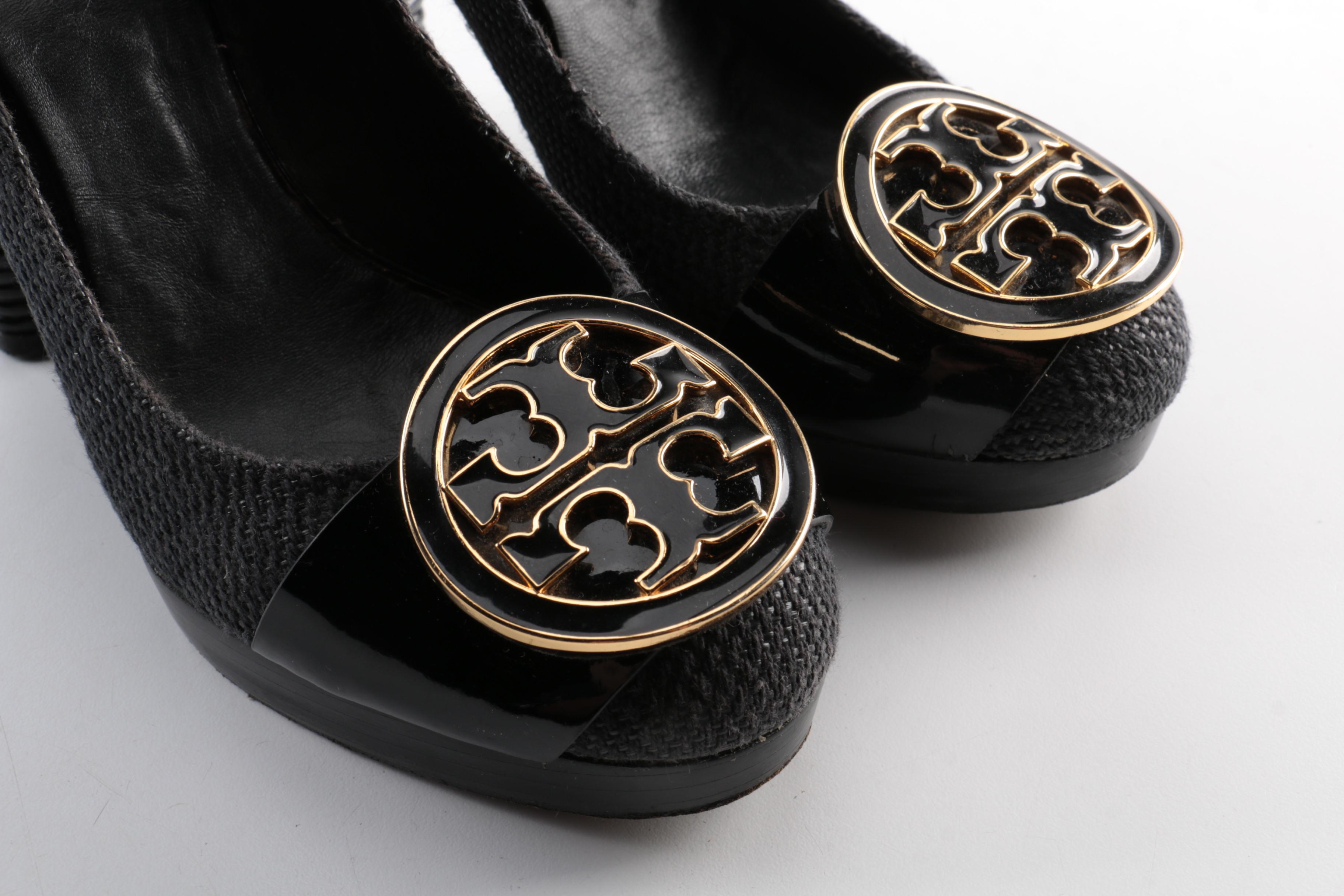 Tory Burch Black Platform Pumps