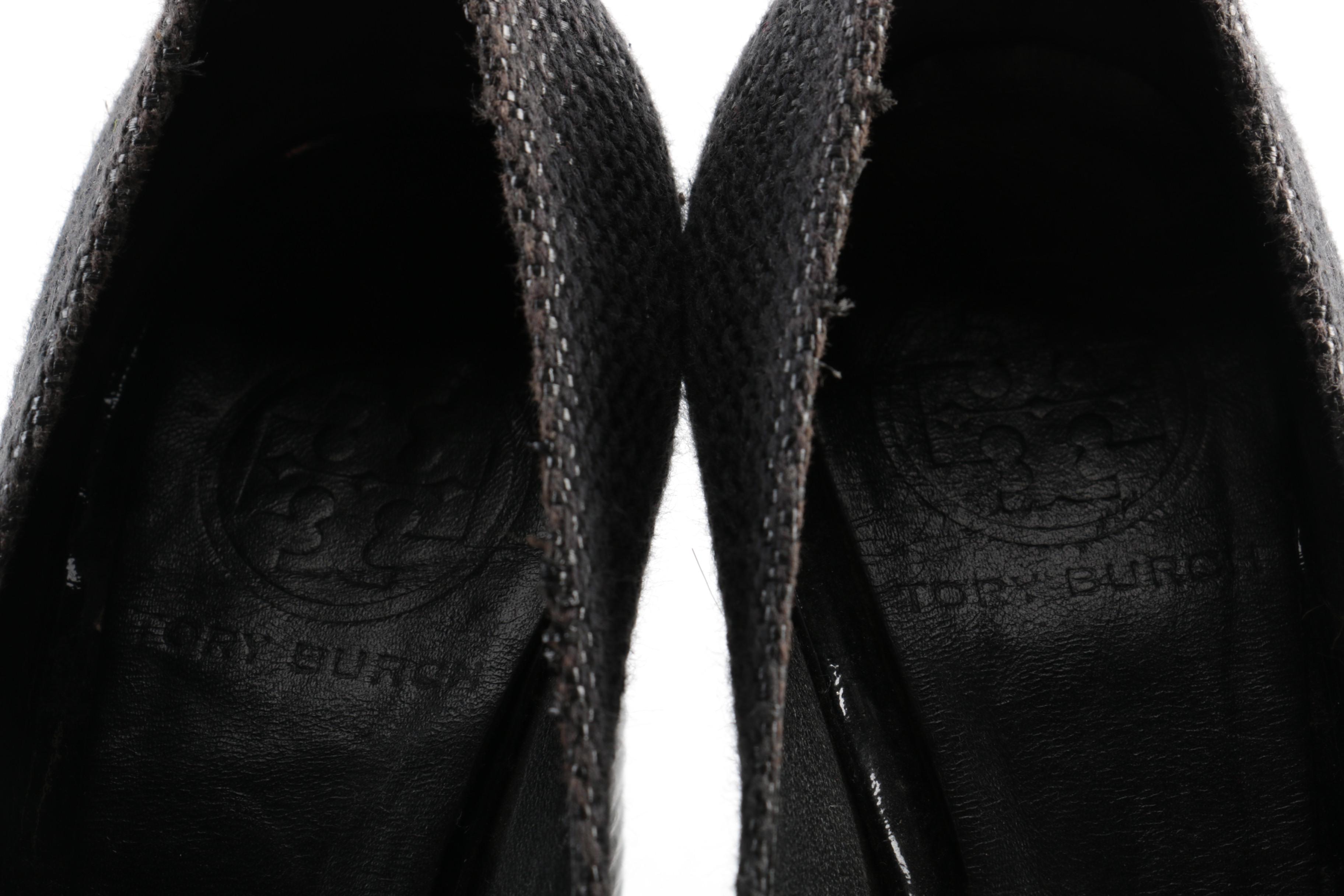 Tory Burch Black Platform Pumps