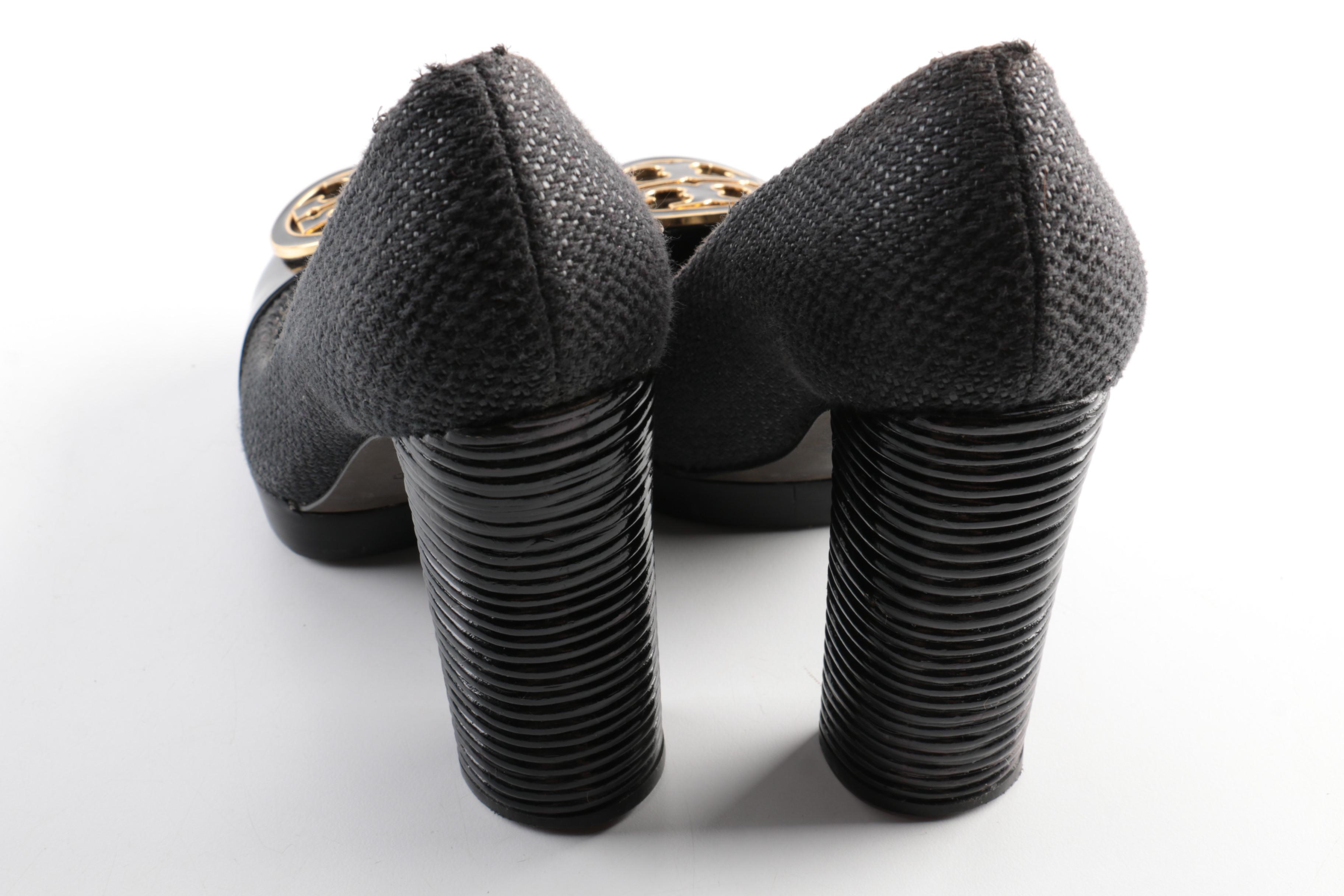 Tory Burch Black Platform Pumps