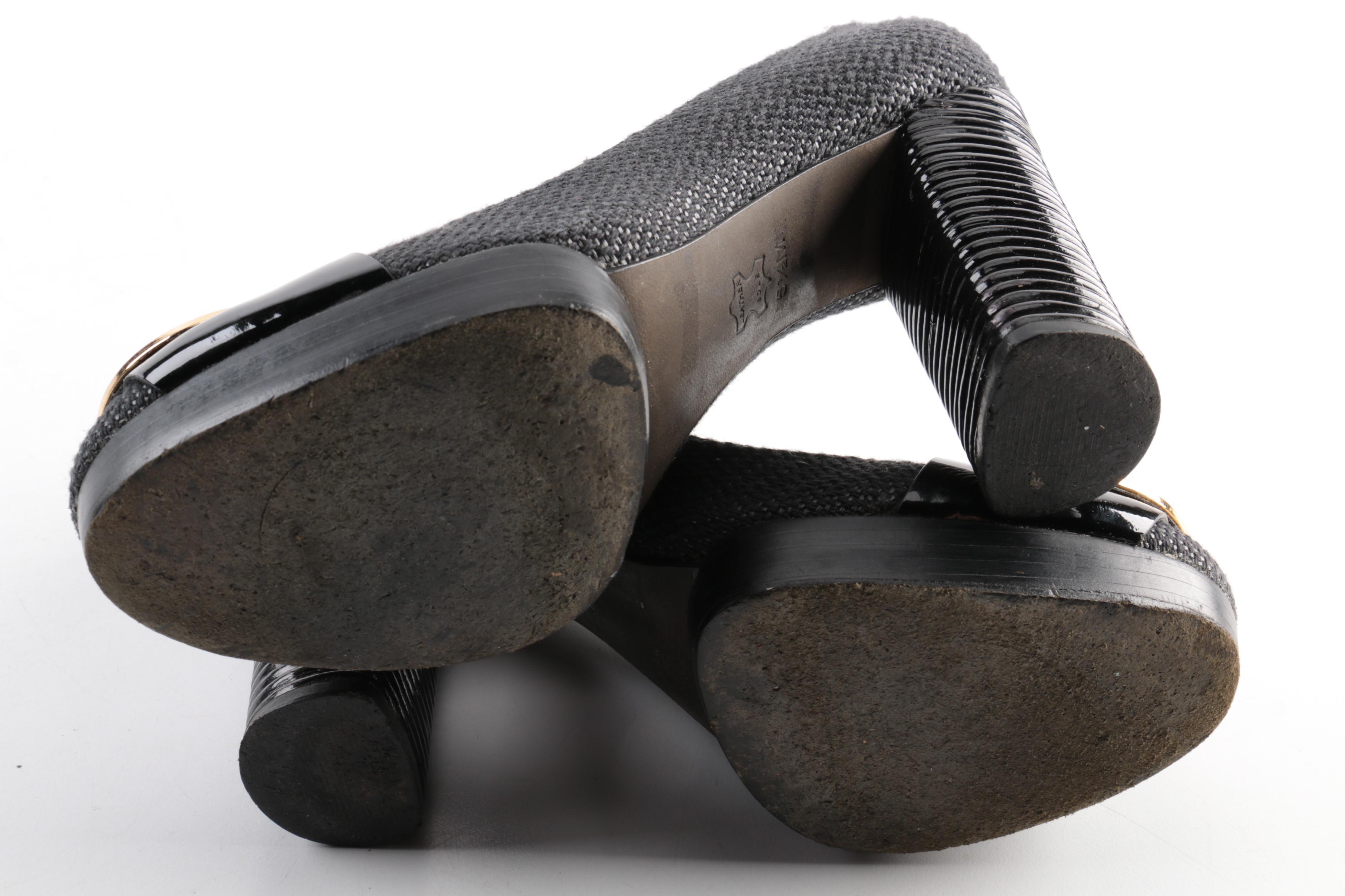 Tory Burch Black Platform Pumps