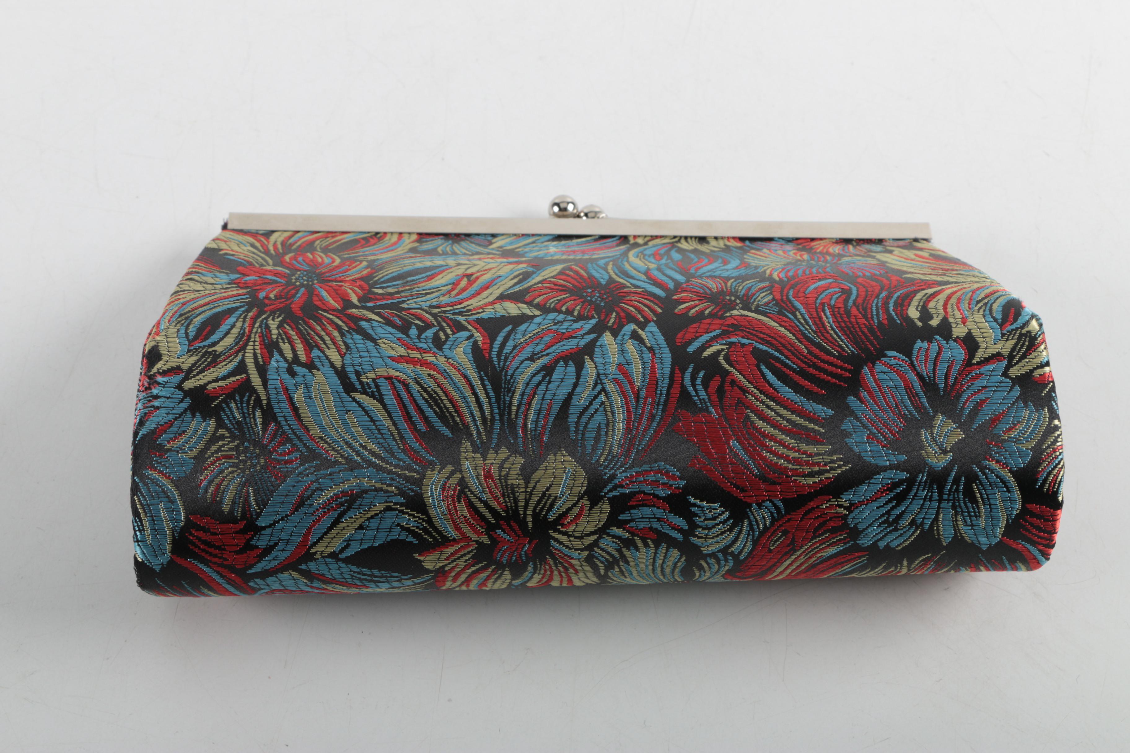 Floral Clutch with Wallets Including Tommy Hilfiger