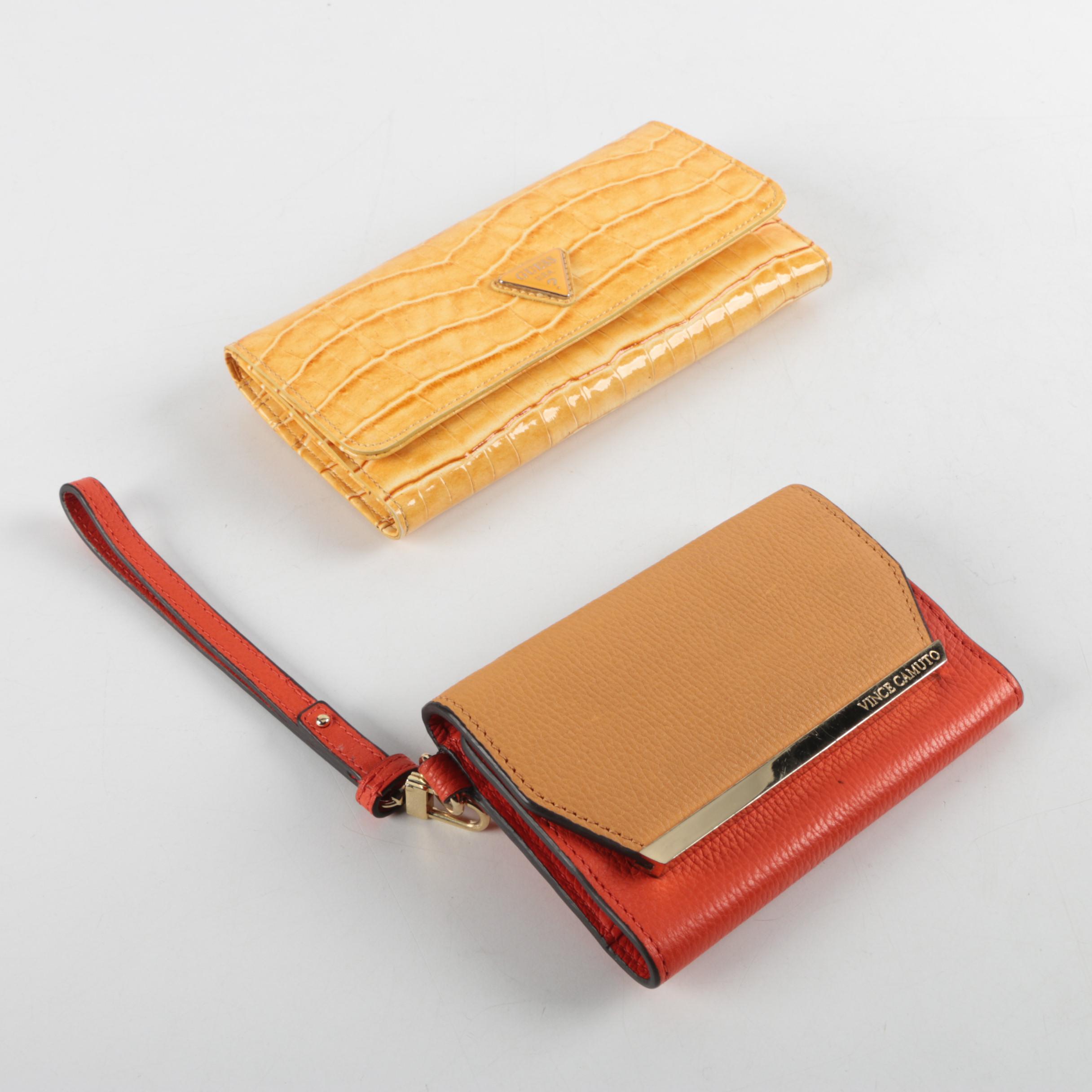 Vince Camuto Wallet and Guess Clutch
