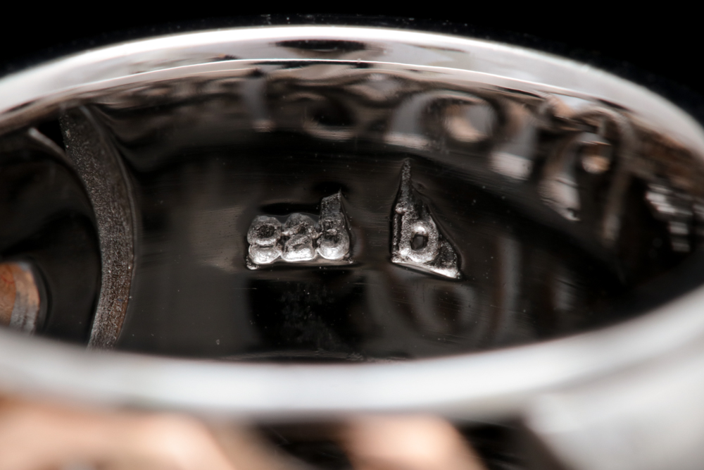 Bastian Rose Gold Wash on Sterling Silver Filigree Ring