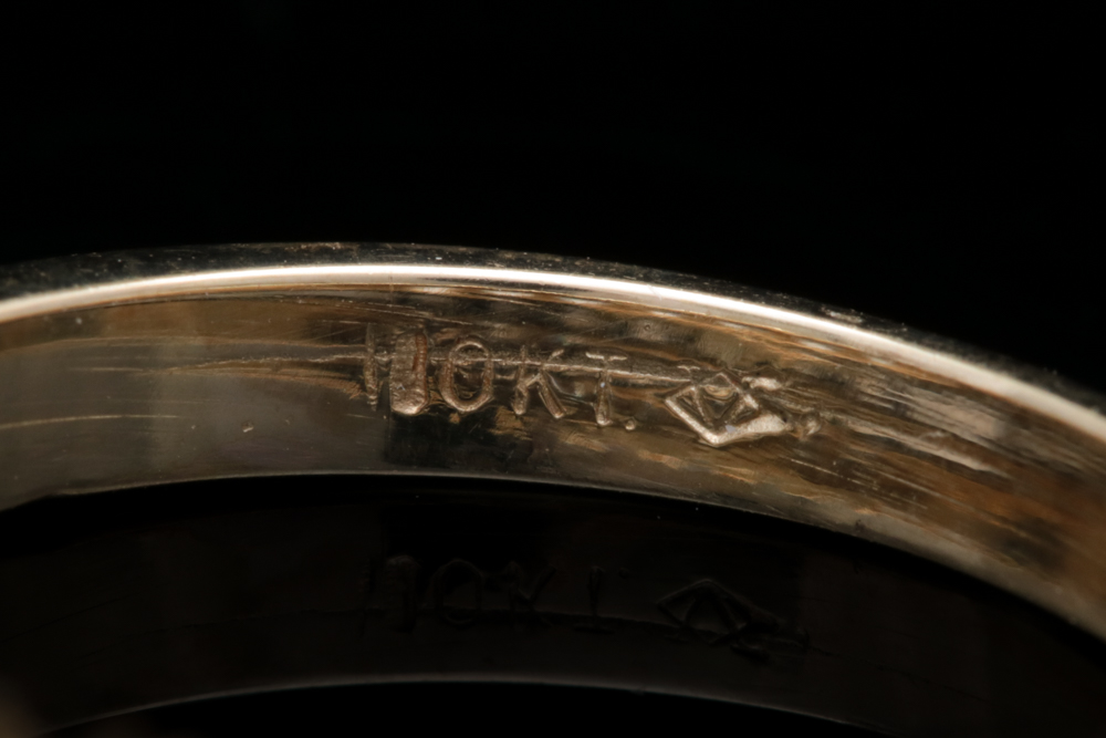 10K Yellow Gold and White Topaz Ring