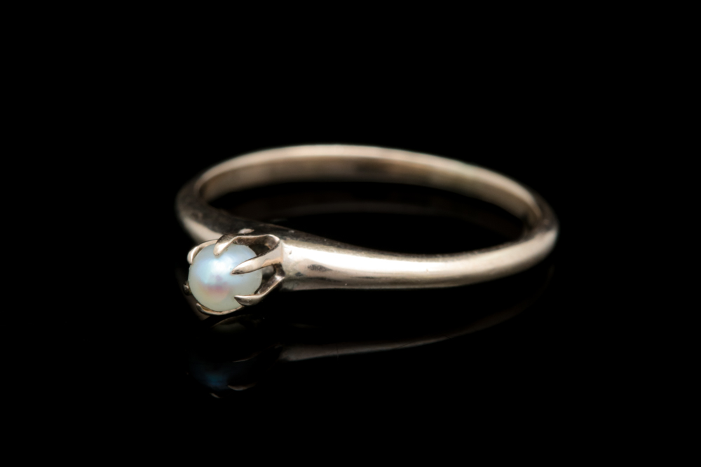 10K Yellow Gold and Cultured Pearl Ring