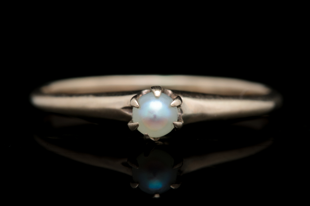 10K Yellow Gold and Cultured Pearl Ring