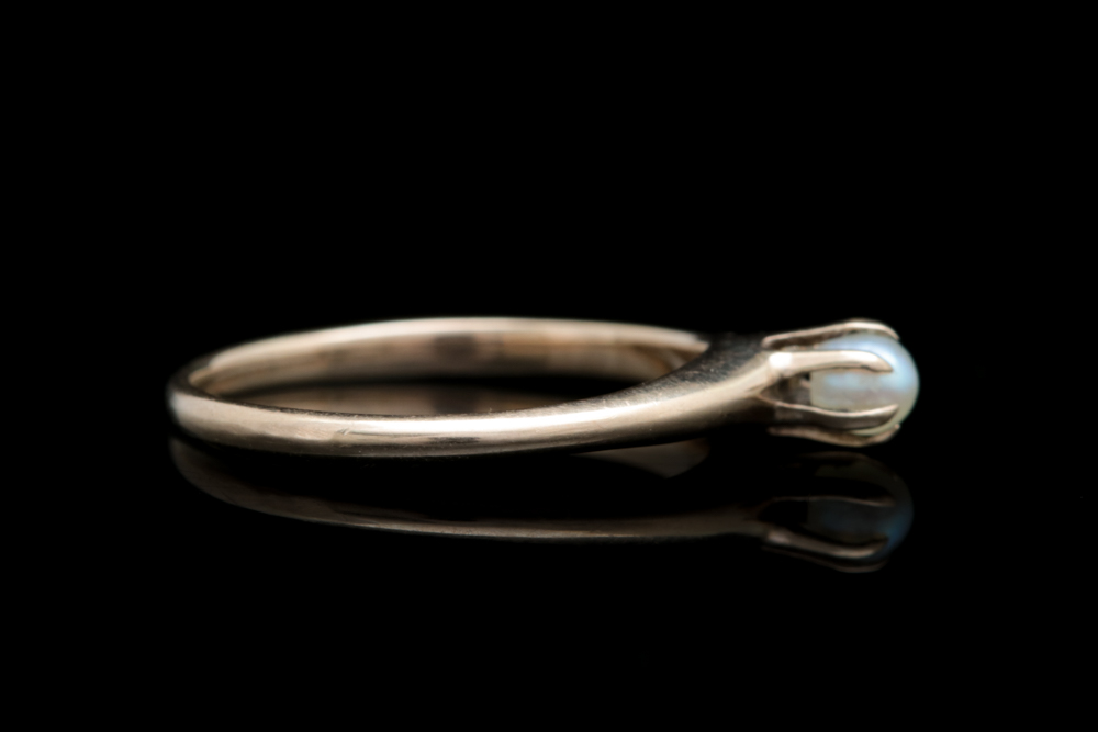 10K Yellow Gold and Cultured Pearl Ring